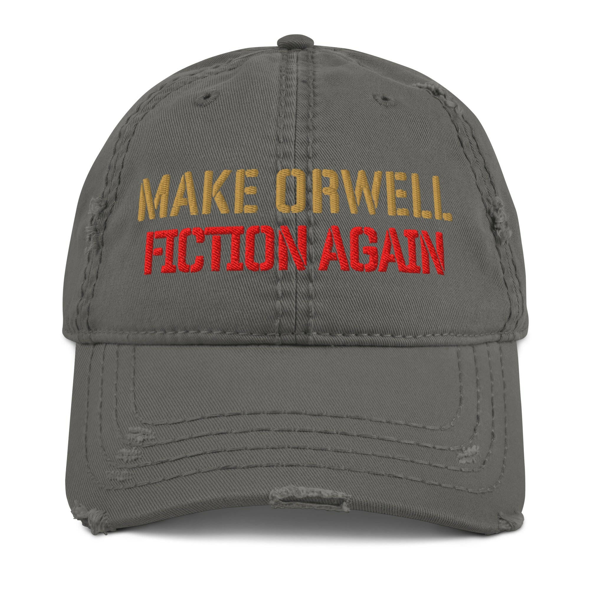 1984 / 'Make Orwell Fiction Again' Dad Hat - SVRN_T Hats - The Orange Habit