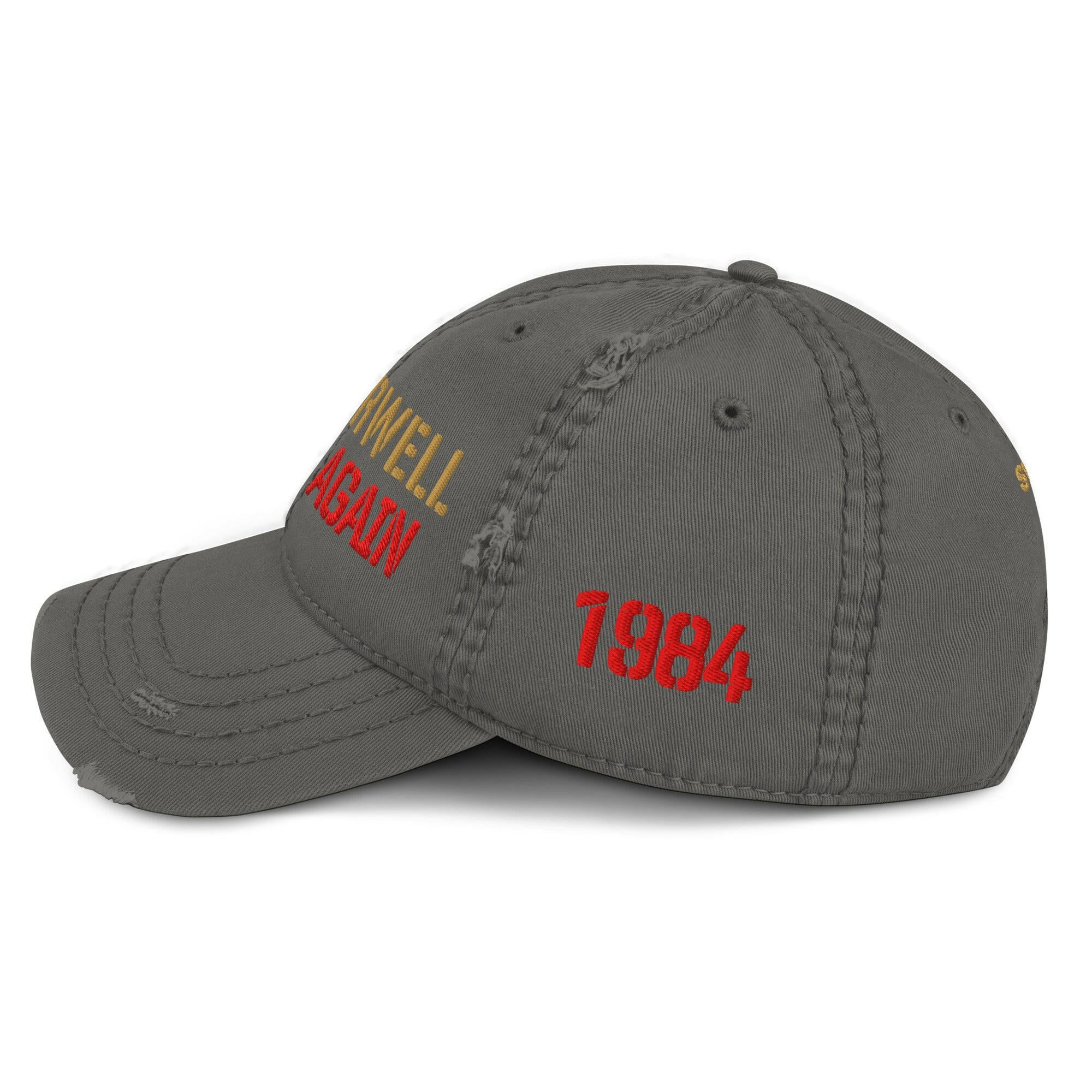 1984 / 'Make Orwell Fiction Again' Dad Hat - SVRN_T Hats - The Orange Habit