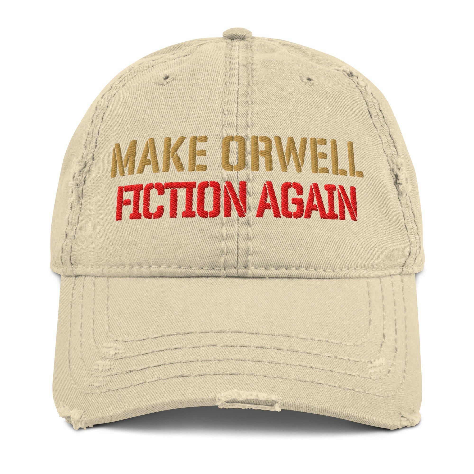 1984 / 'Make Orwell Fiction Again' Dad Hat - SVRN_T Hats - The Orange Habit