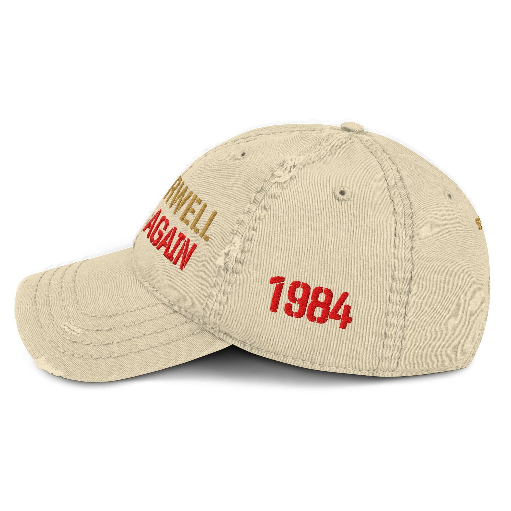 1984 / 'Make Orwell Fiction Again' Dad Hat - SVRN_T Hats - The Orange Habit