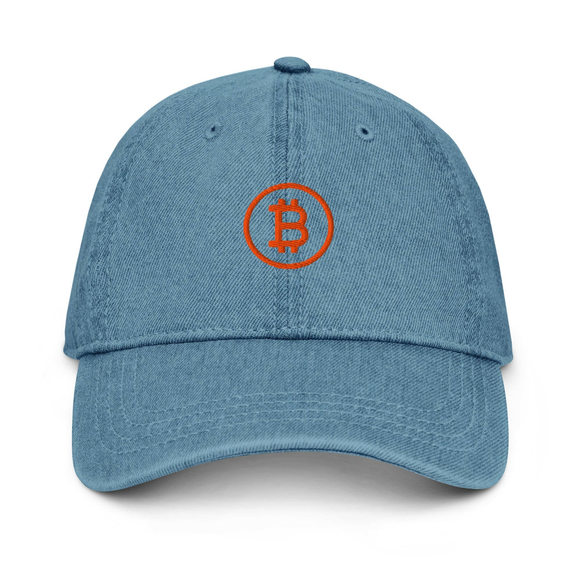 Branded / Bitcoin Denim Hat - SVRN_T Hats - The Orange Habit