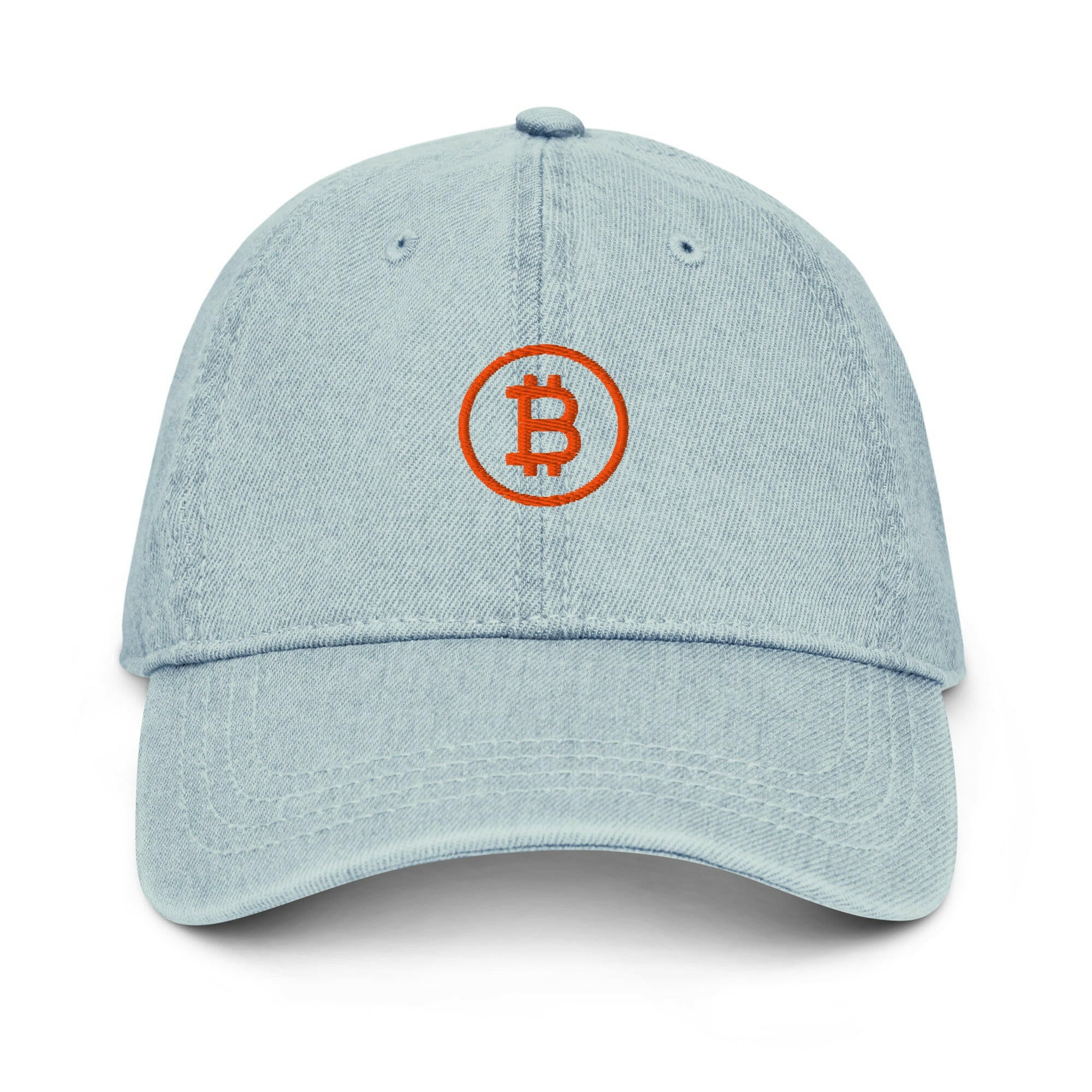 Branded / Bitcoin Denim Hat - SVRN_T Hats - The Orange Habit