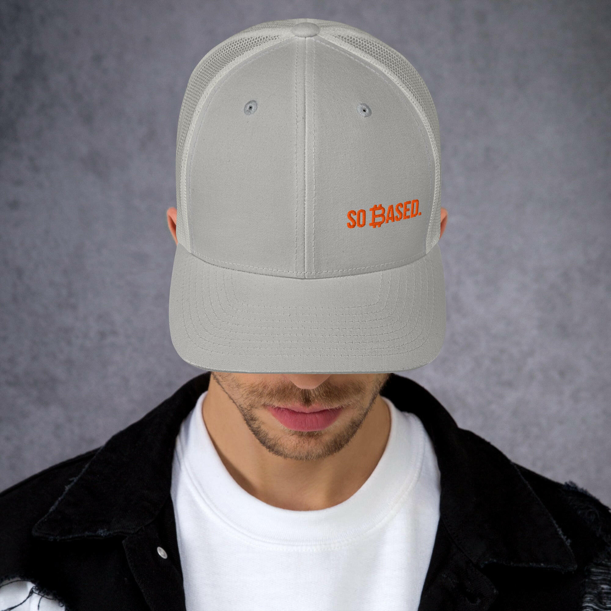 Branded - So Based / Bitcoin Trucker Cap - SVRN_T Hats - The Orange Habit