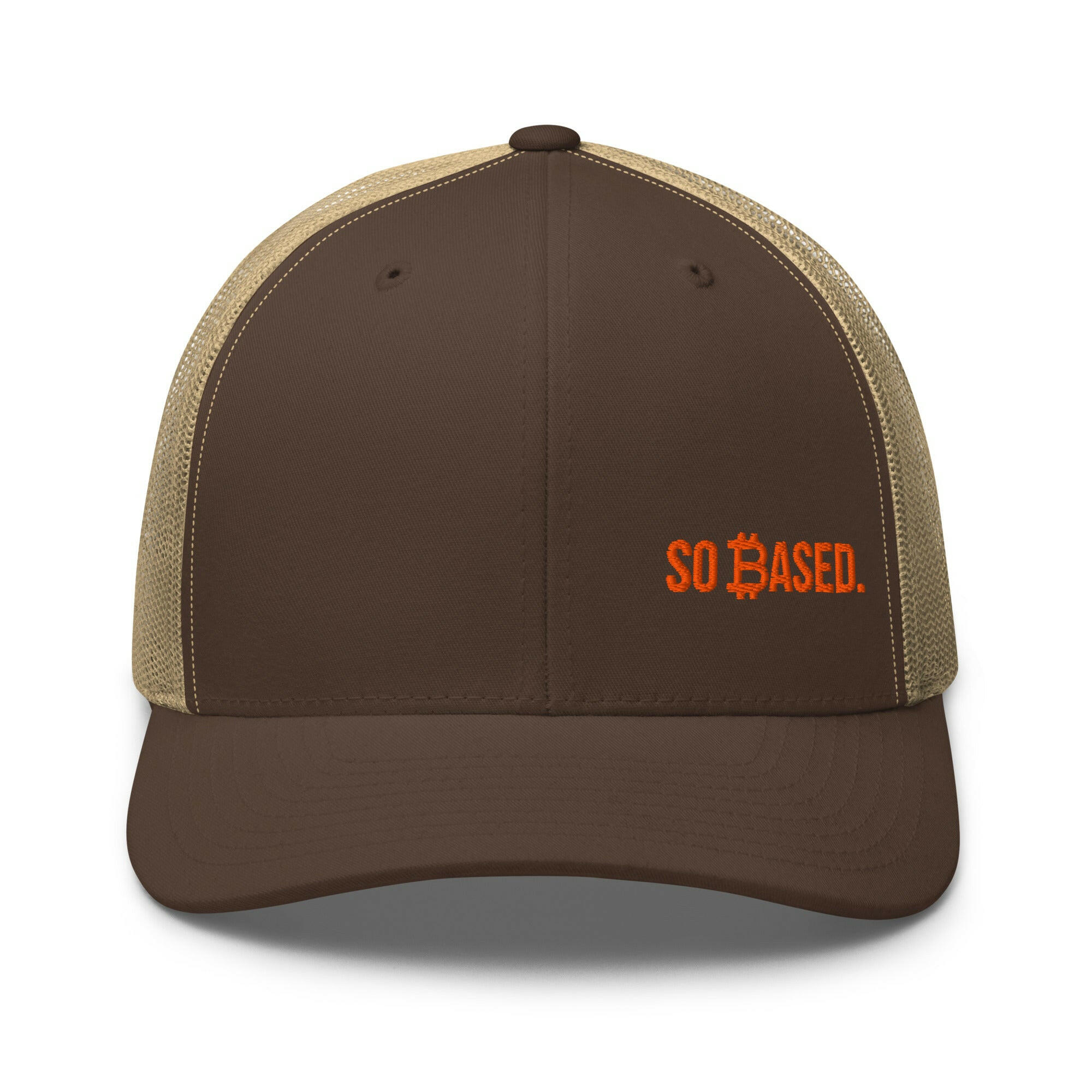 Branded - So Based / Bitcoin Trucker Cap - SVRN_T Hats - The Orange Habit
