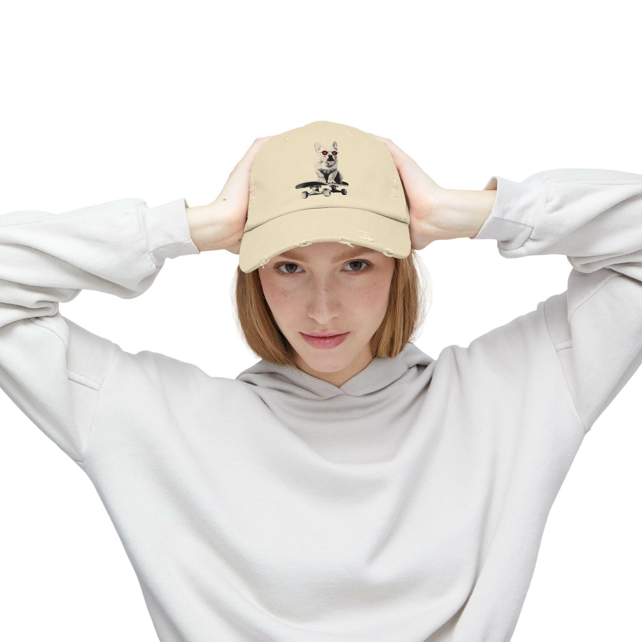 HODL Dog - Frenchie / Bitcoin Dad Hat - SVRN_T Hats - The Orange Habit