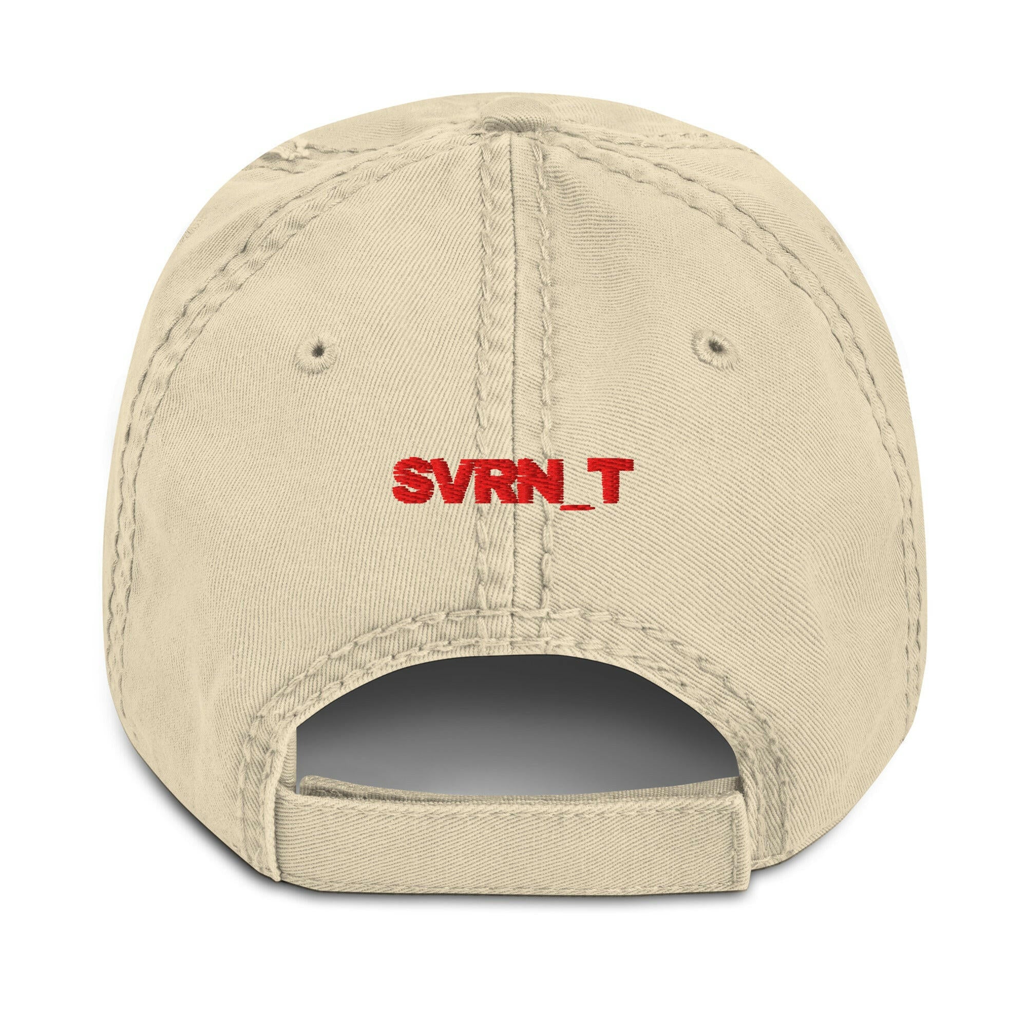 SATOSHI RED / Distressed Bitcoin Dad Hat - SVRN_T Hats - The Orange Habit