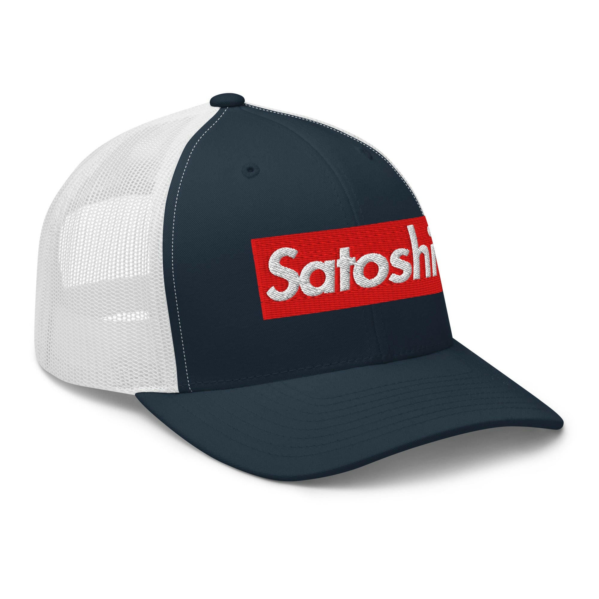 SATOSHI / Bitcoin Trucker Cap - SVRN_T Hats - The Orange Habit