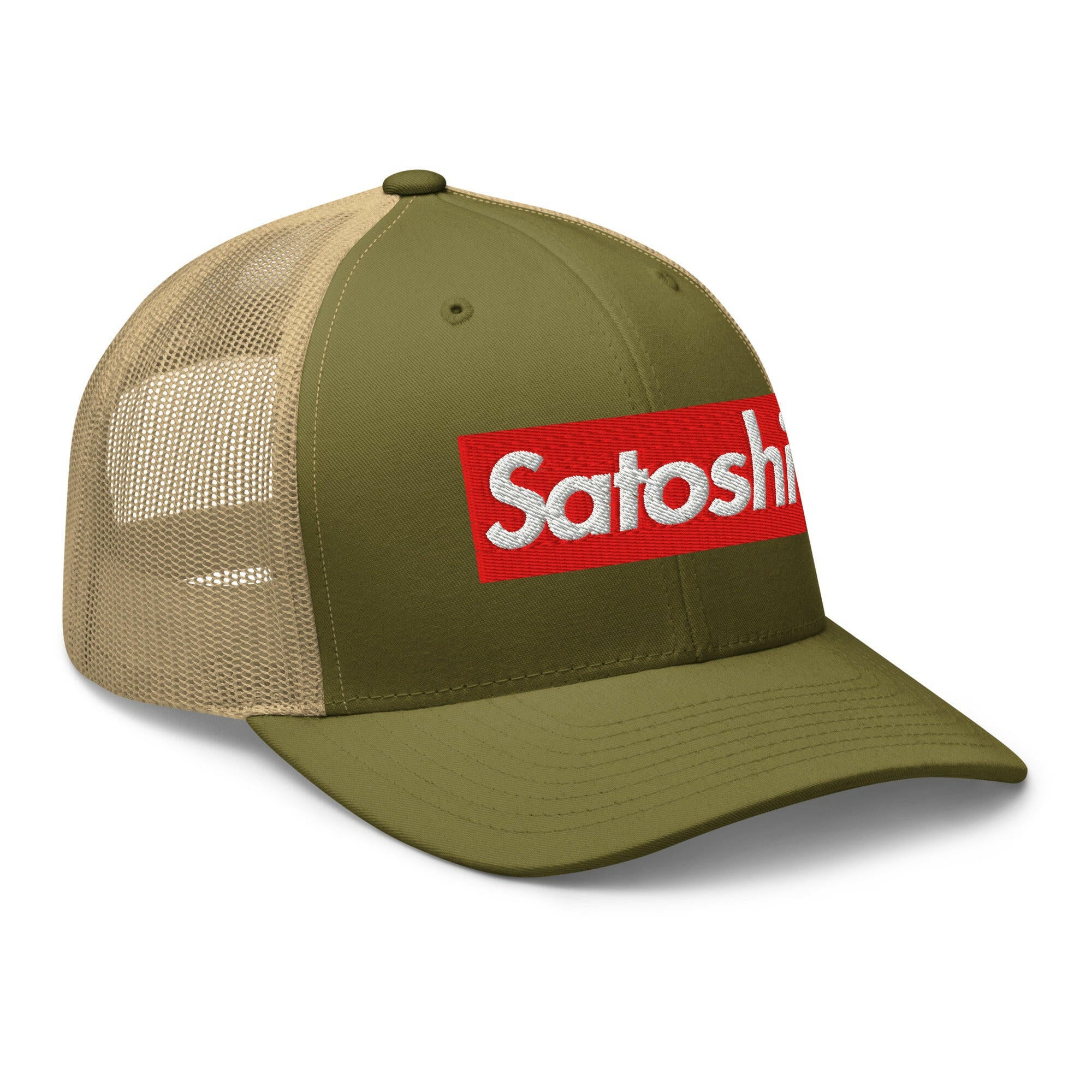 SATOSHI / Bitcoin Trucker Cap - SVRN_T Hats - The Orange Habit