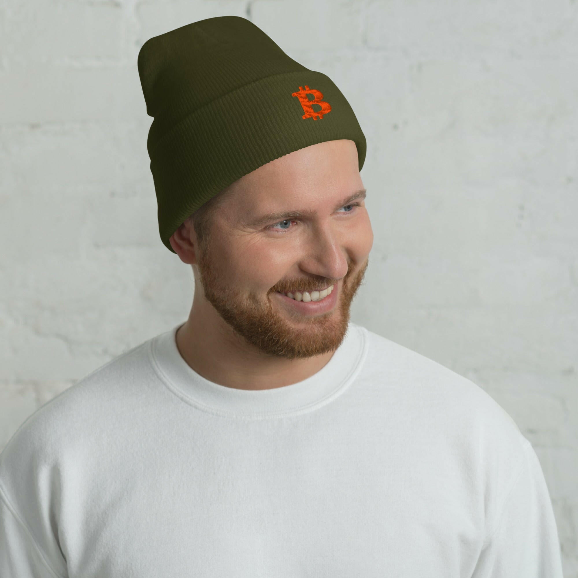 THE B / Bitcoin Beanie - SVRN_T Hats - The Orange Habit