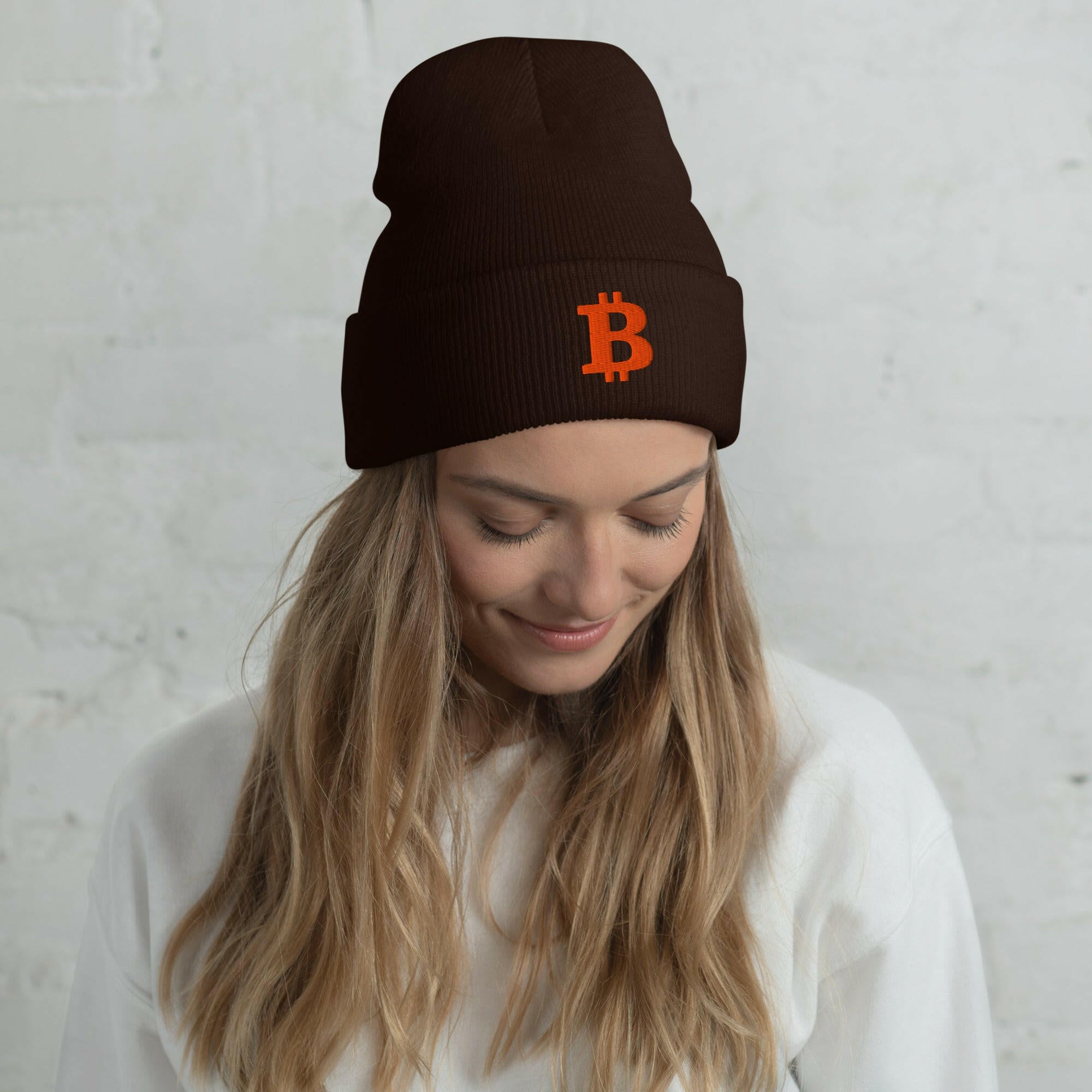 THE B / Bitcoin Beanie - SVRN_T Hats - The Orange Habit