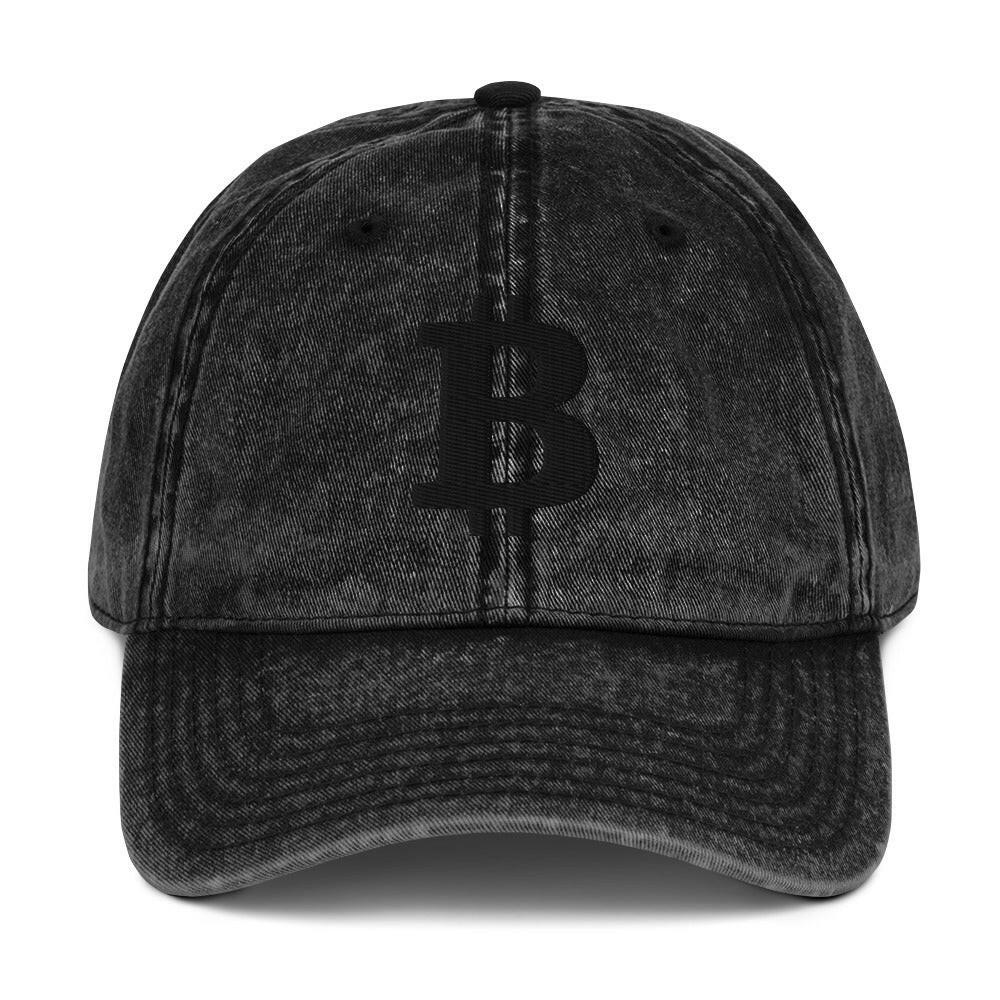 THE B / Vintage Bitcoin Hat - SVRN_T Hats - The Orange Habit