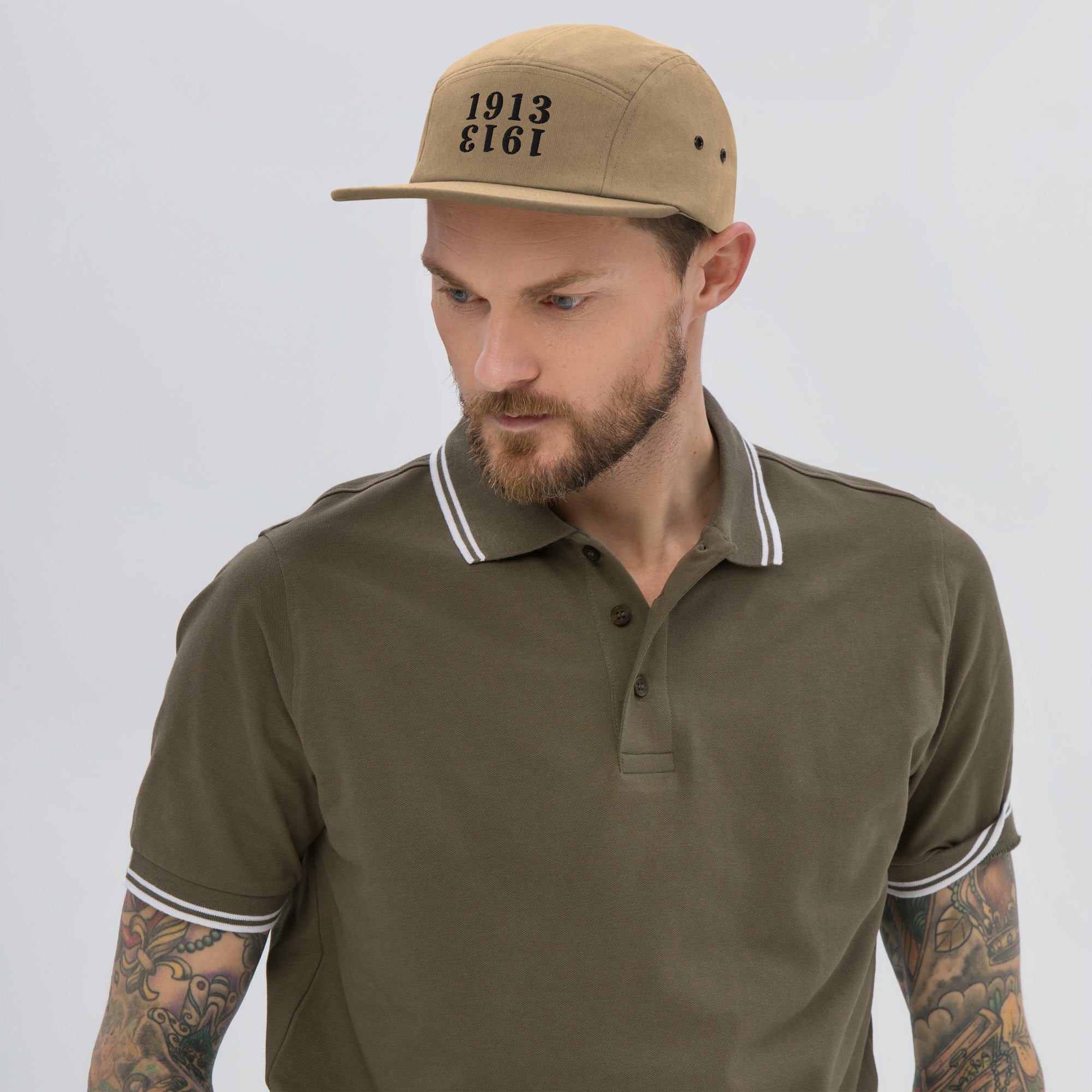 1913 / Bitcoin Five Panel Cap - SVRN_T Hats - The Orange Habit