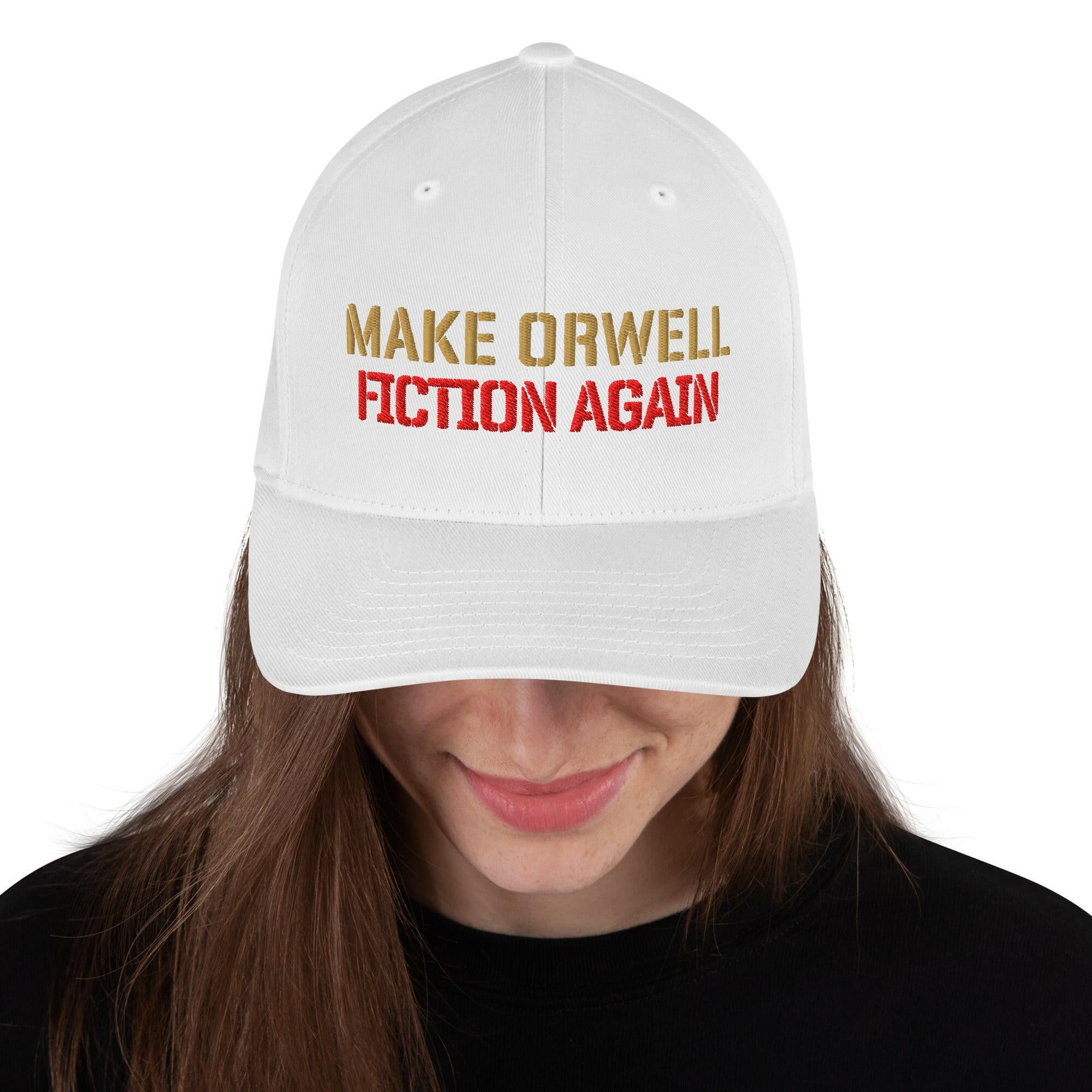 1984 / Fitted Bitcoin Hat - SVRN_T Hats - The Orange Habit