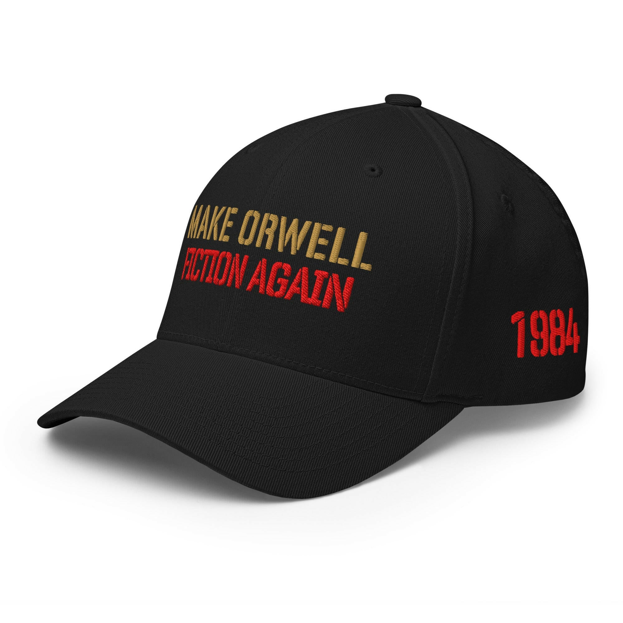 1984 / Fitted Bitcoin Hat - SVRN_T Hats - The Orange Habit