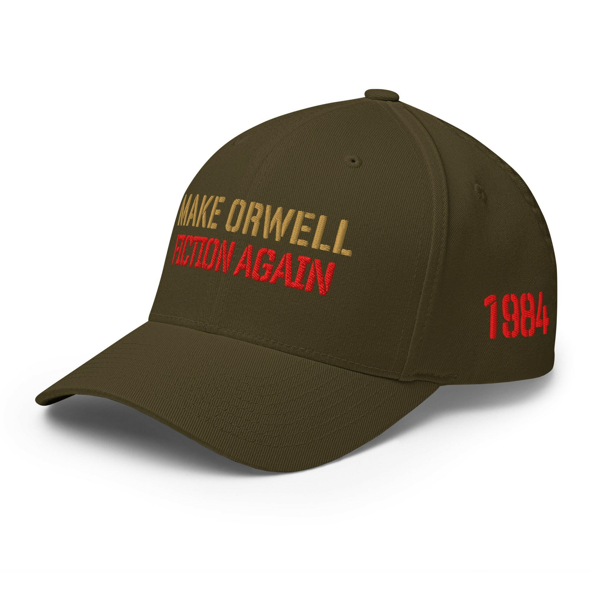 1984 / Fitted Bitcoin Hat - SVRN_T Hats - The Orange Habit