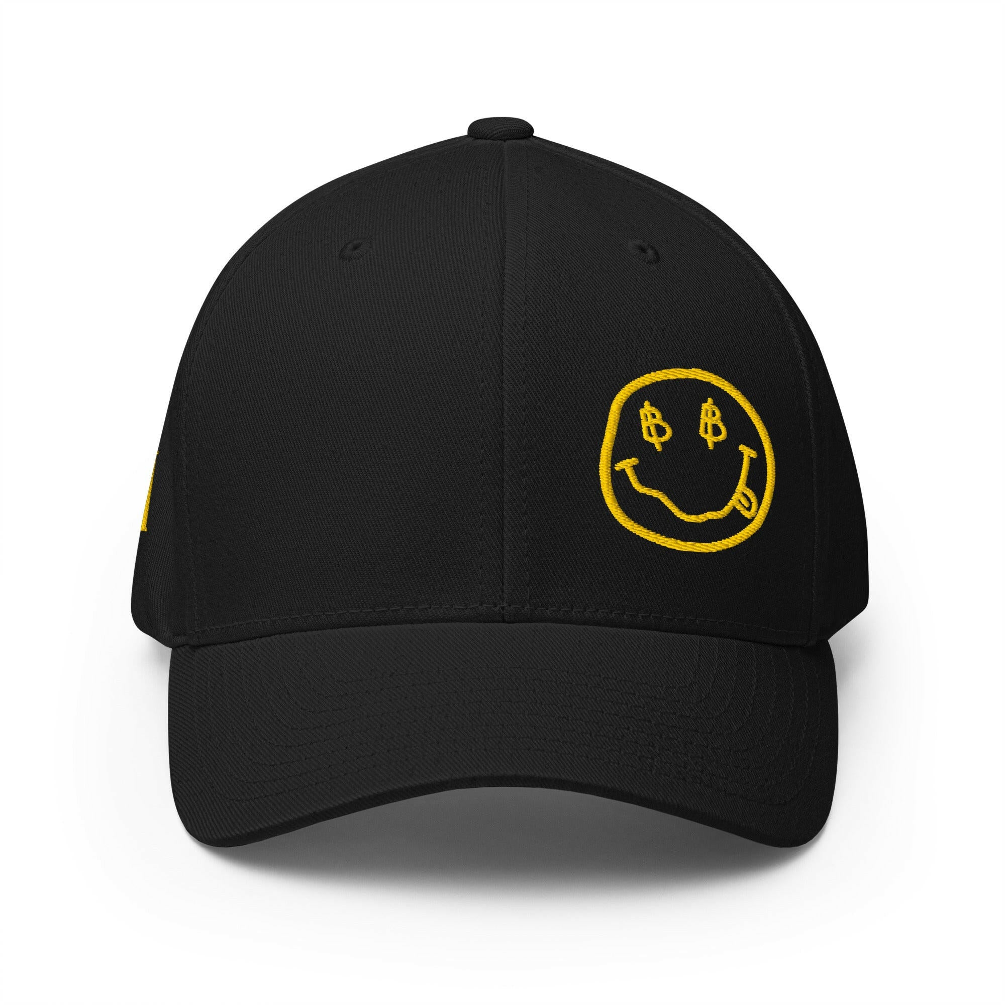 SATOSHI SMILES / Fitted Bitcoin Hat - SVRN_T Hats - The Orange Habit