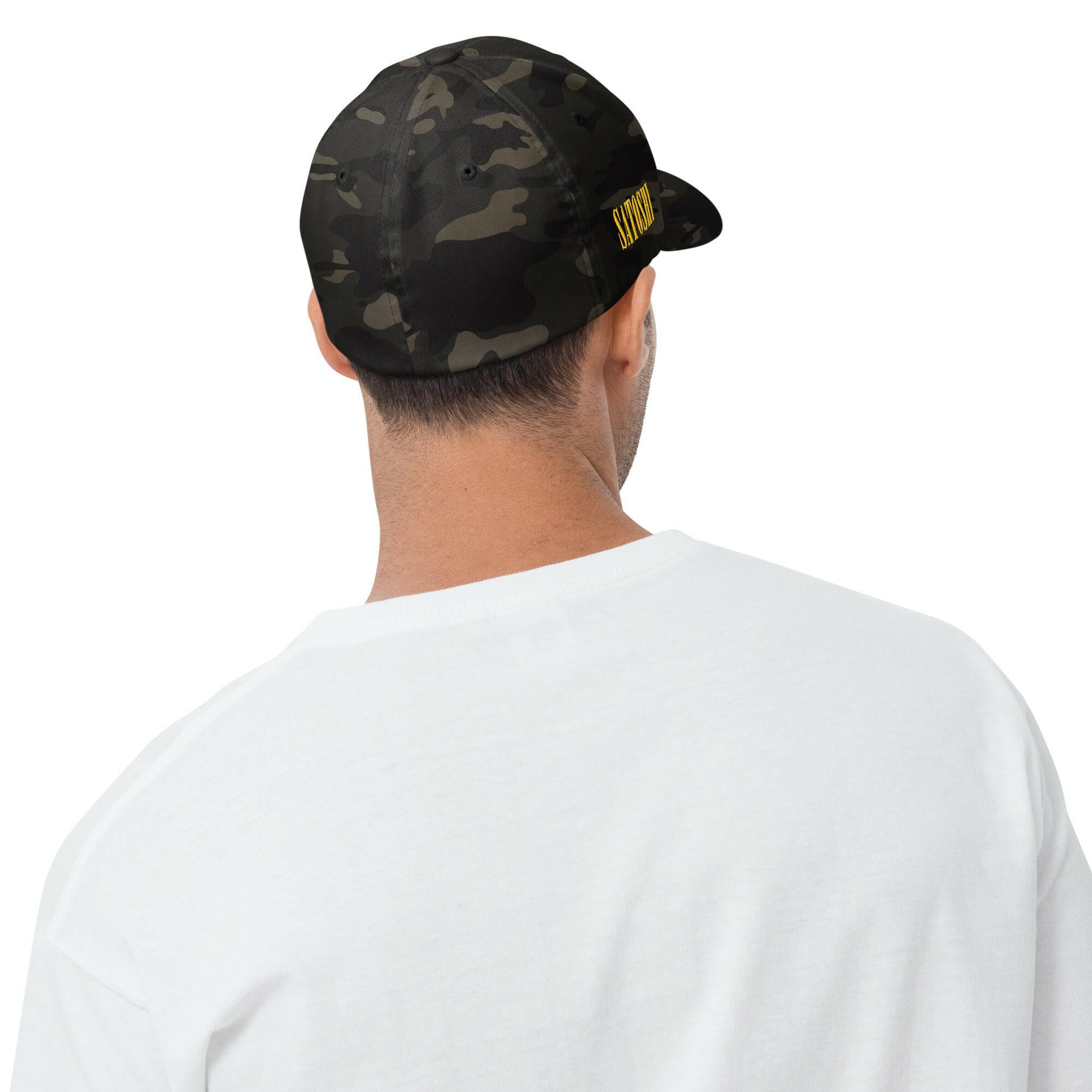SATOSHI SMILES / Fitted Bitcoin Hat - SVRN_T Hats - The Orange Habit