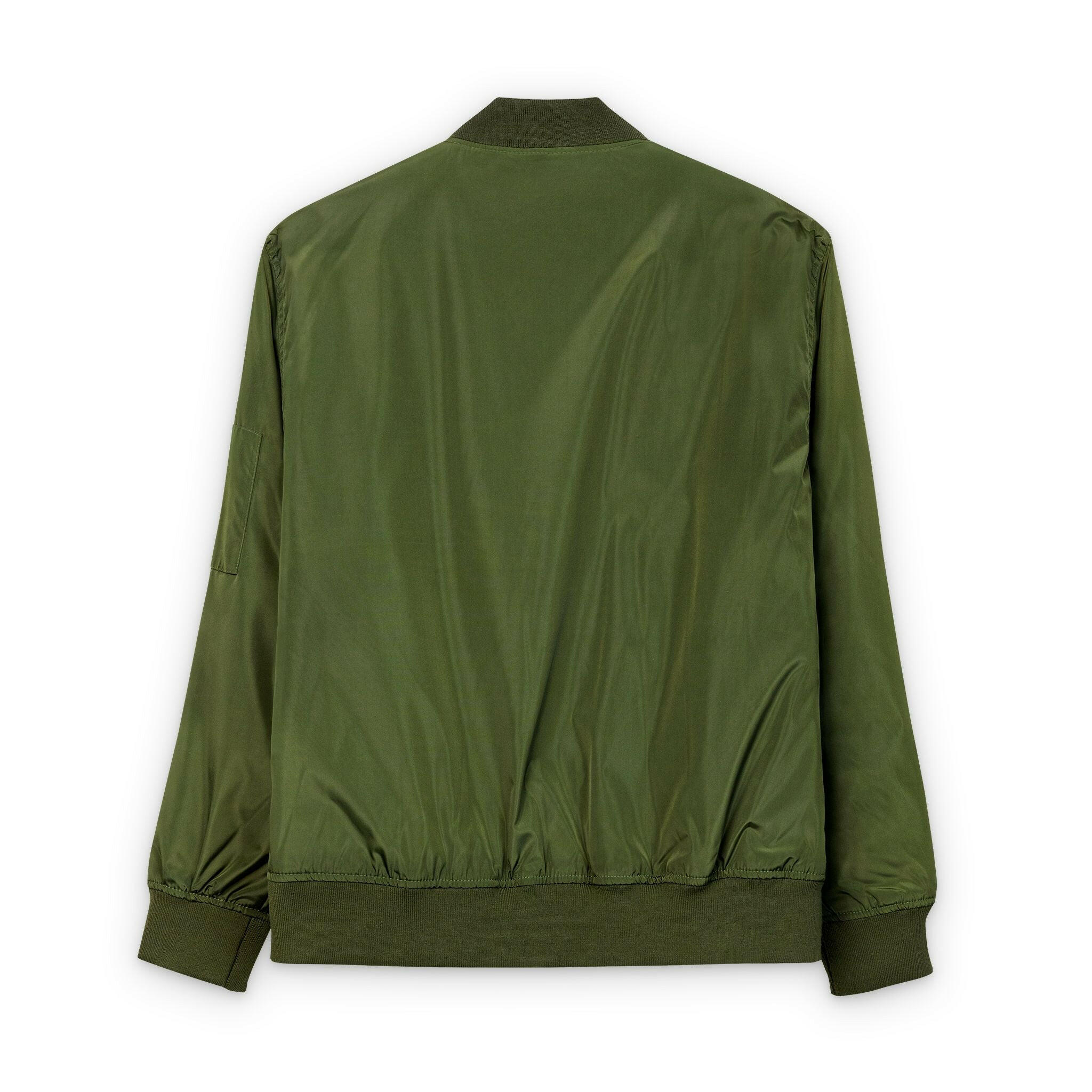 Branded / Embroidered Bomber Jacket - SVRN_T - The Orange Habit
