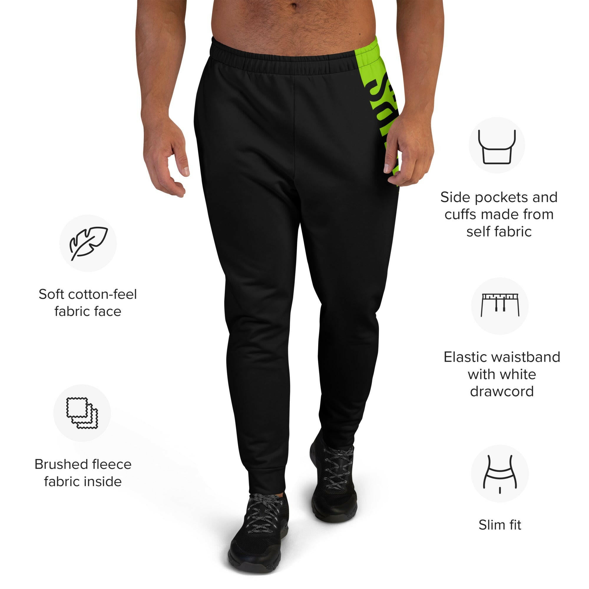SATOSHI XCX / Men's Bitcoin Joggers - SVRN_T - The Orange Habit