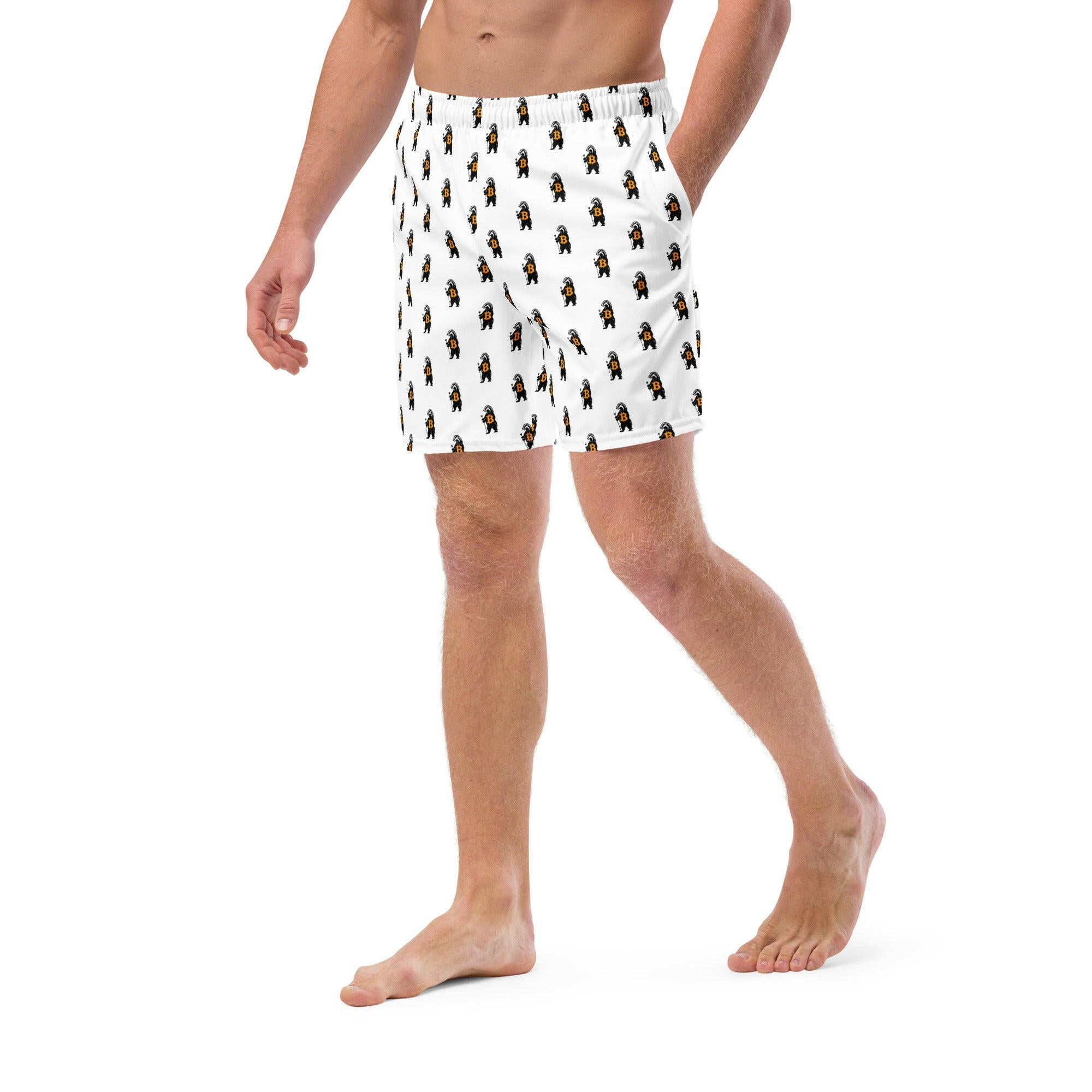 Bitcoin Swim Trunks / HONEY BADGER - SVRN_T - The Orange Habit
