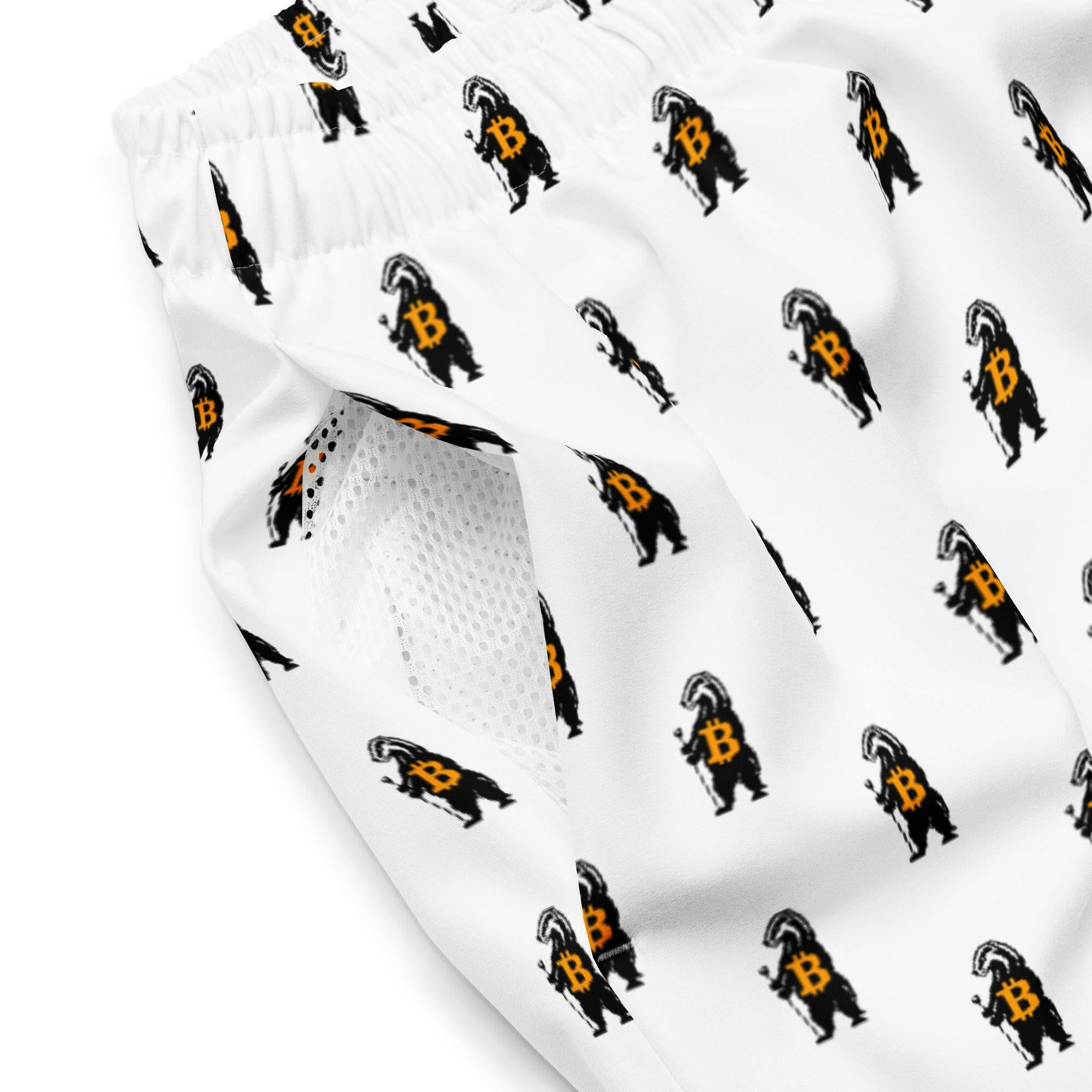 Bitcoin Swim Trunks / HONEY BADGER - SVRN_T - The Orange Habit