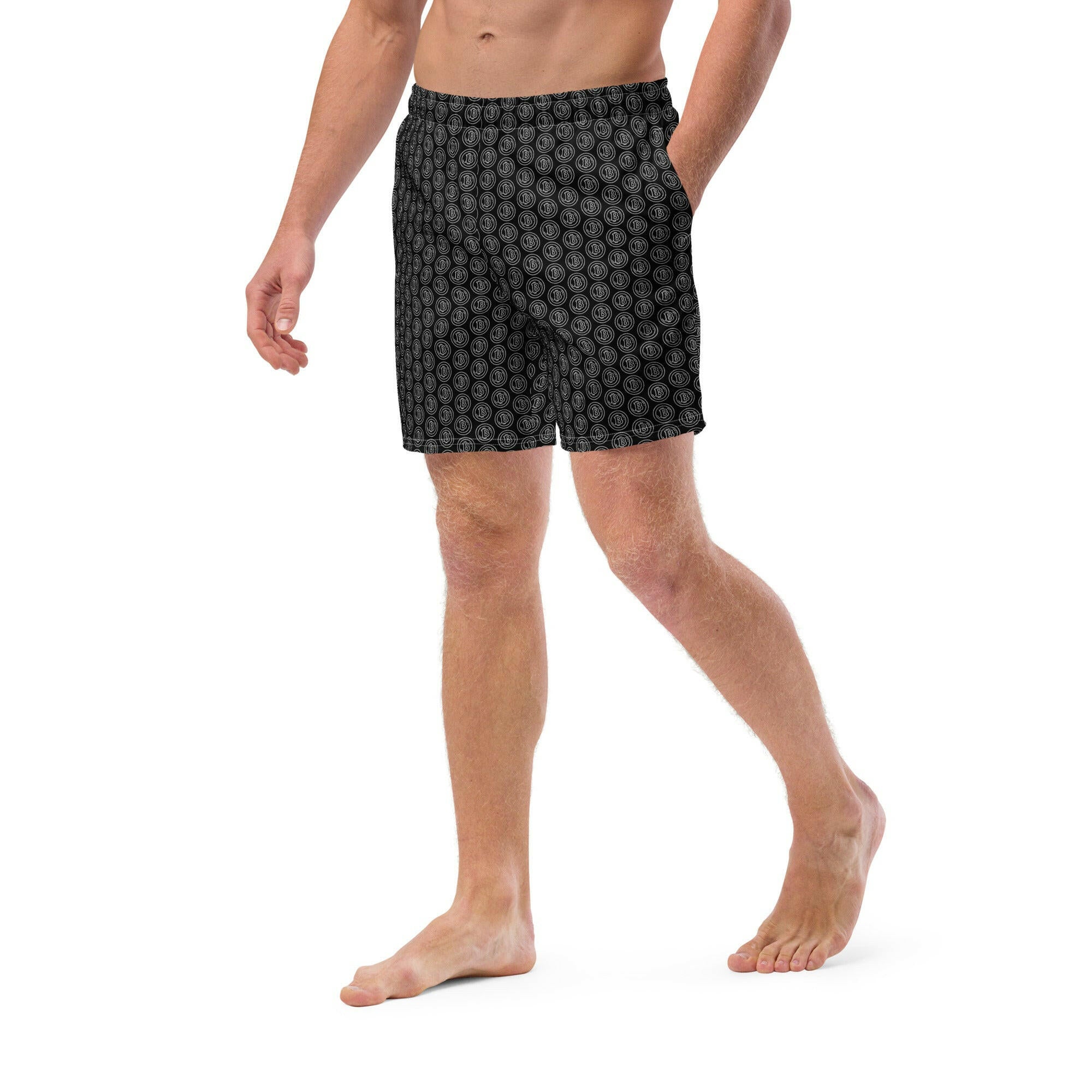 THE B / Bitcoin Swim Trunks - SVRN_T - The Orange Habit