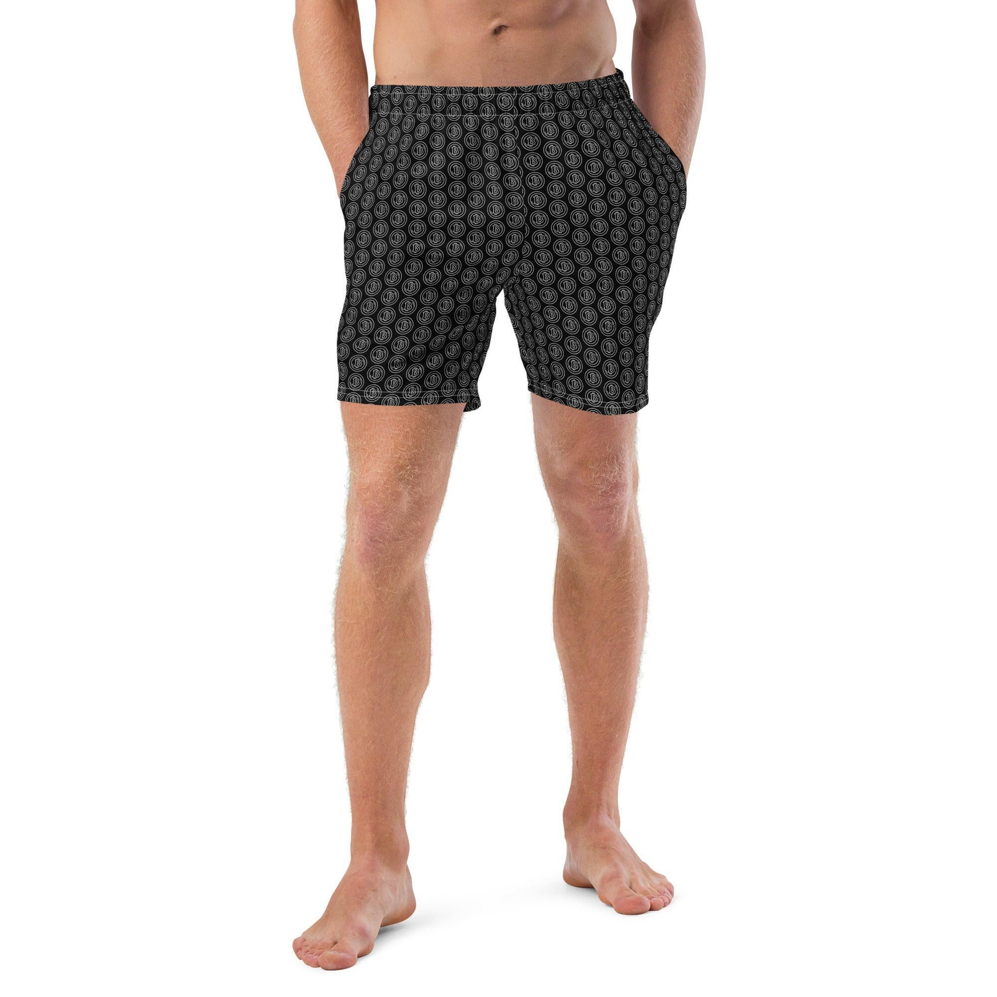 THE B / Bitcoin Swim Trunks - SVRN_T - The Orange Habit