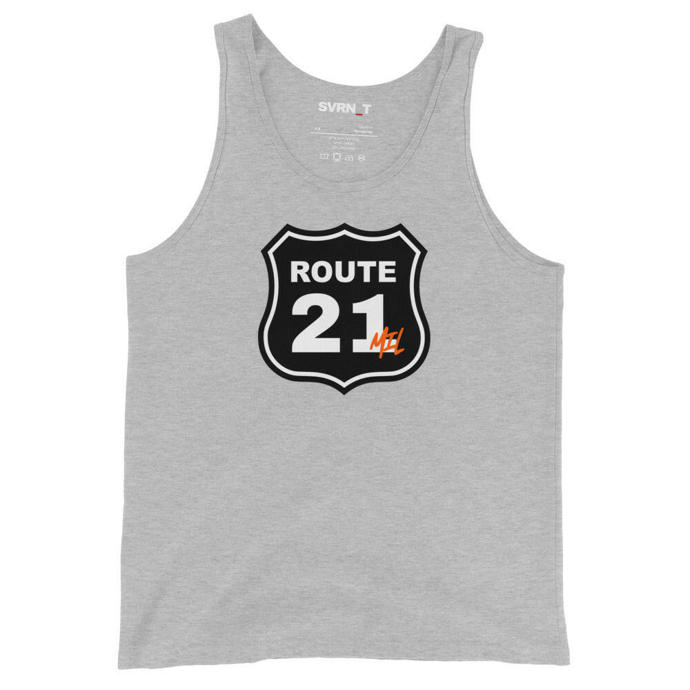 Route 21 / Men's Bitcoin Tank Top - SVRN_T - The Orange Habit