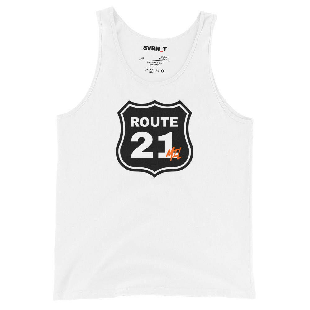 Route 21 / Men's Bitcoin Tank Top - SVRN_T - The Orange Habit