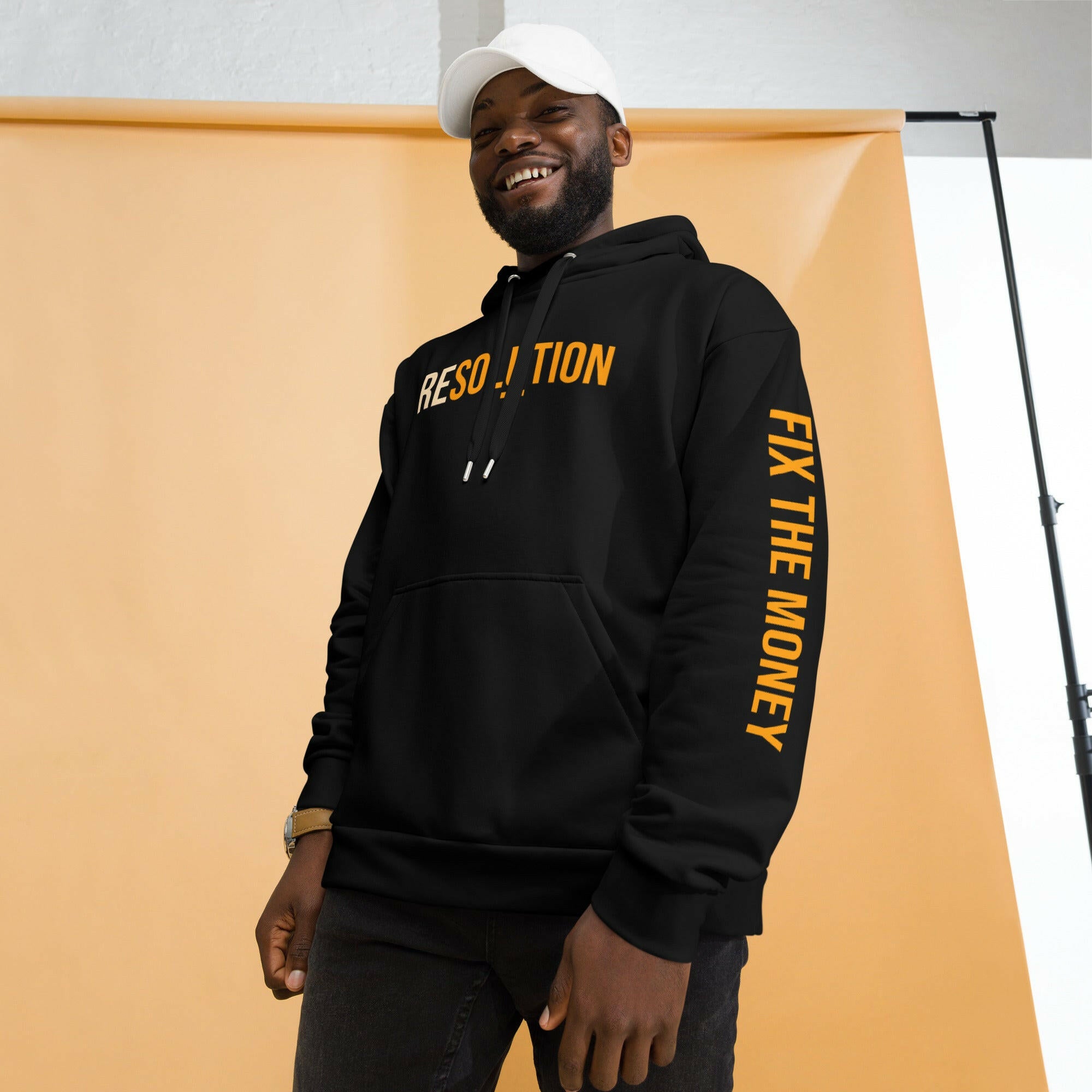 RESOLUTION / Premium Bitcoin Hoodie - SVRN_T - The Orange Habit