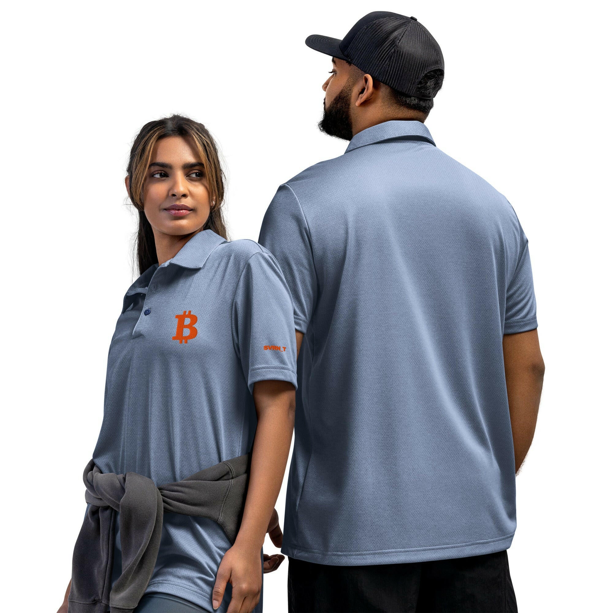 THE B - Orange B / Adidas Bitcoin Polo - SVRN_T - The Orange Habit