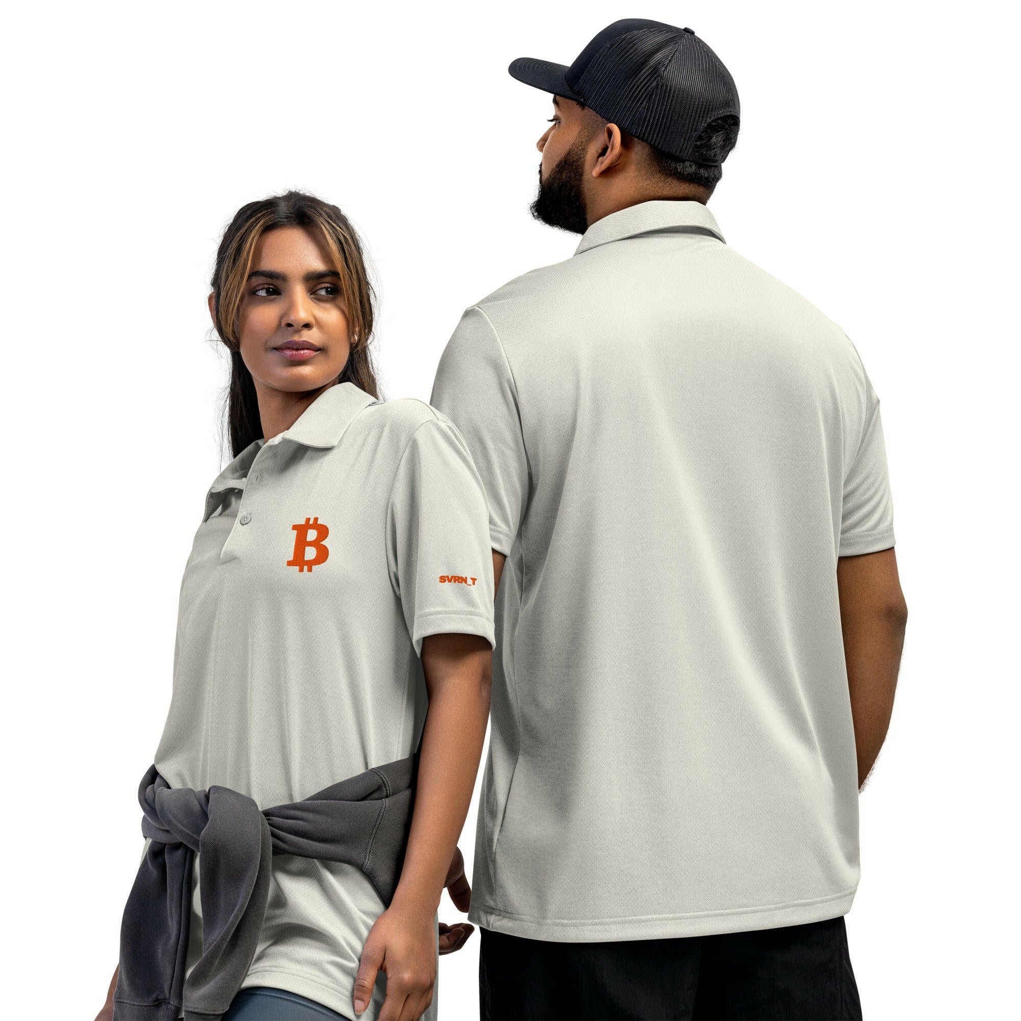 THE B - Orange B / Adidas Bitcoin Polo - SVRN_T - The Orange Habit