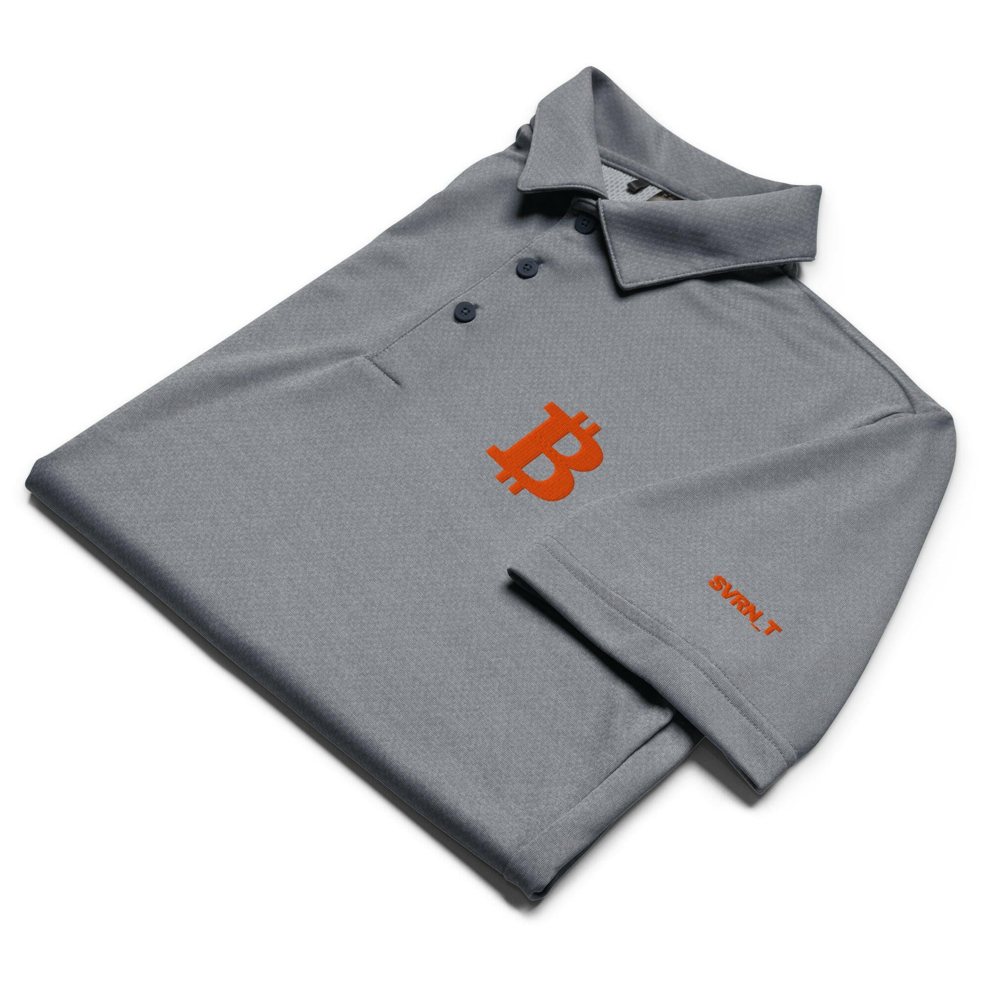 THE B - Orange B / Adidas Bitcoin Polo - SVRN_T - The Orange Habit