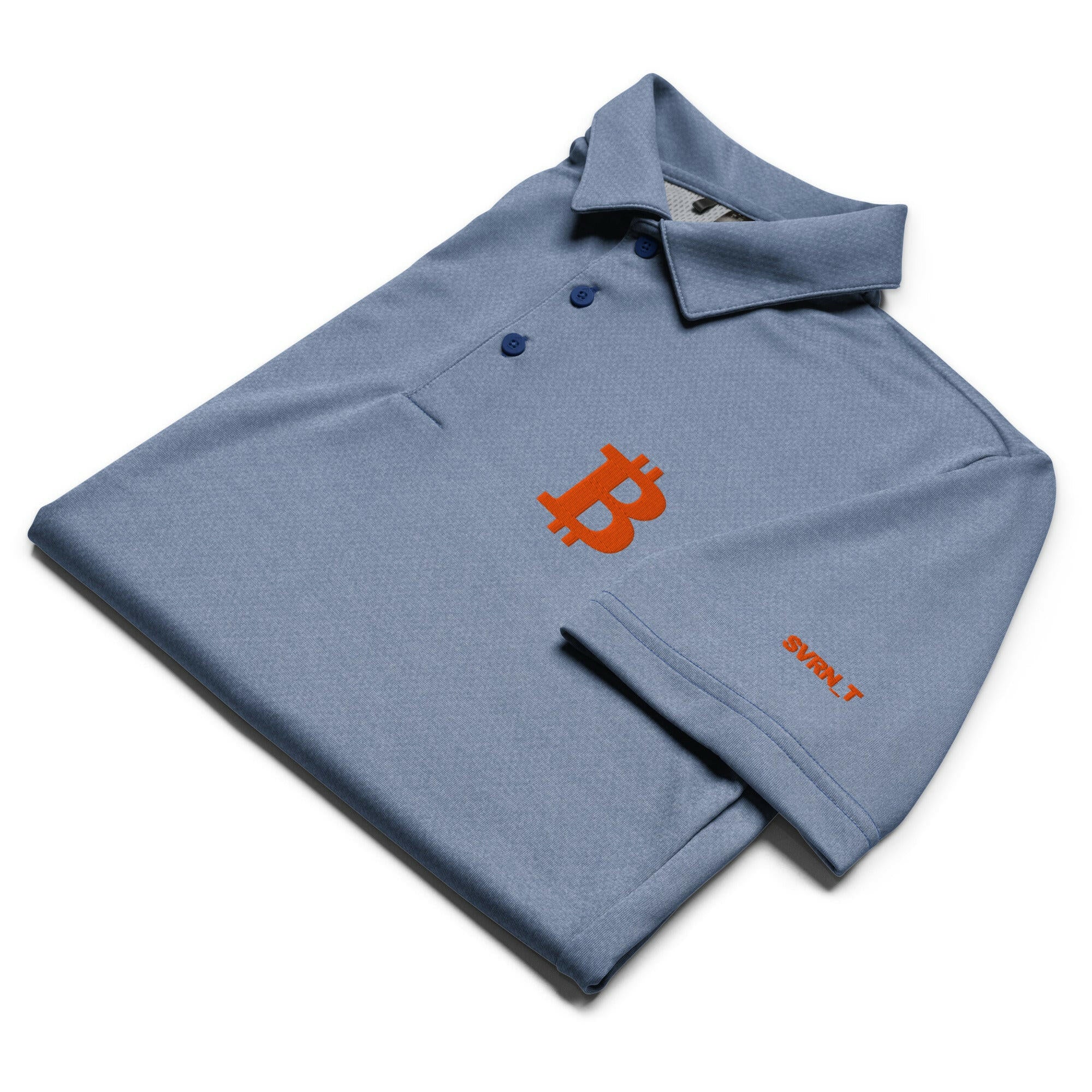 THE B - Orange B / Adidas Bitcoin Polo - SVRN_T - The Orange Habit