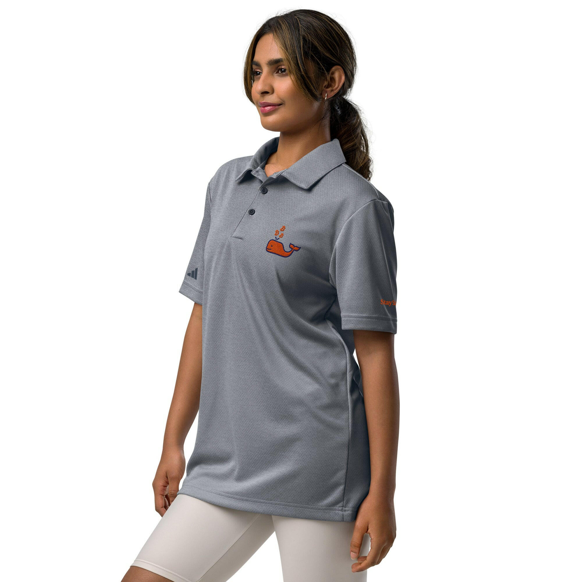 Bitcoin Whale / Adidas Polo - SVRN_T - The Orange Habit