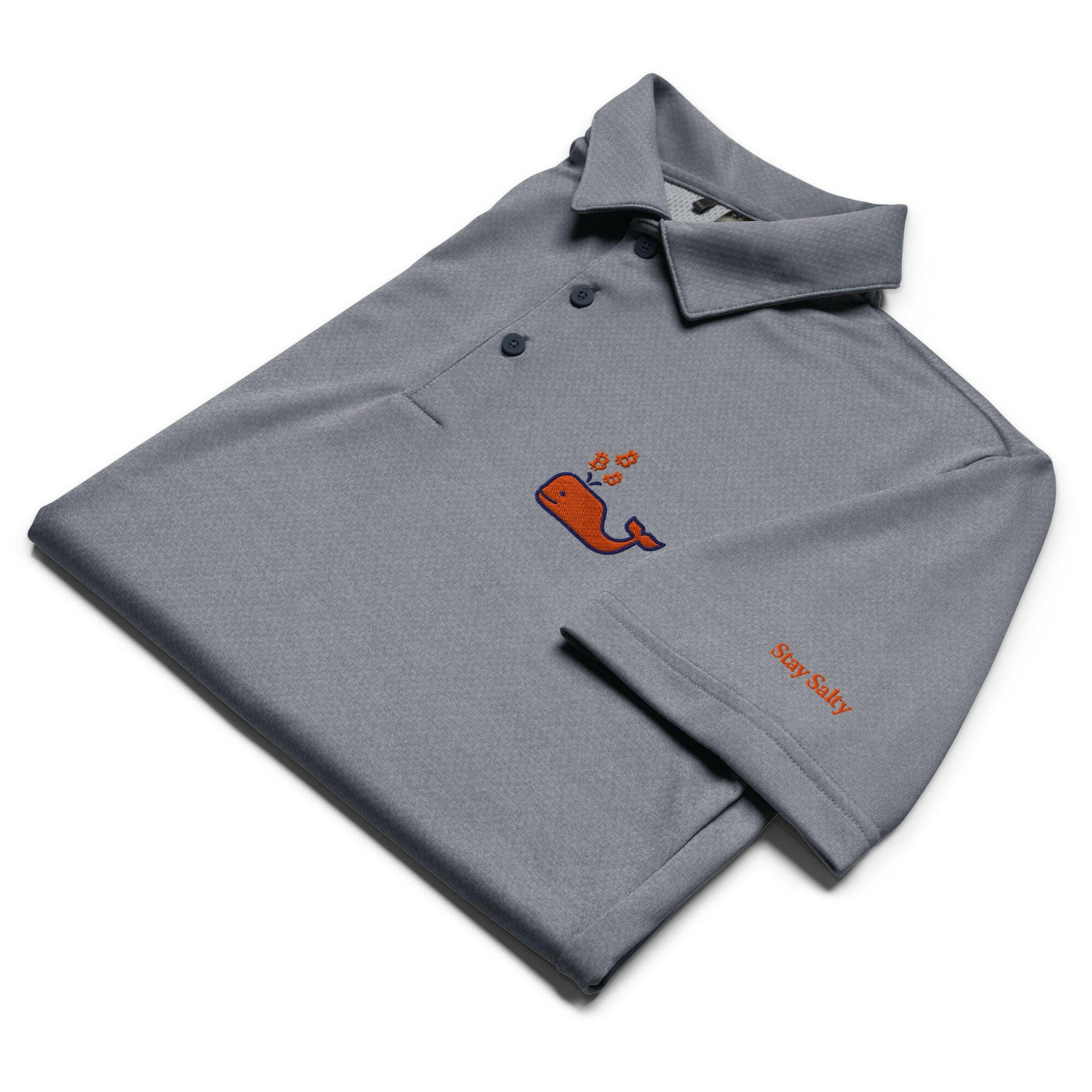 Bitcoin Whale / Adidas Polo - SVRN_T - The Orange Habit