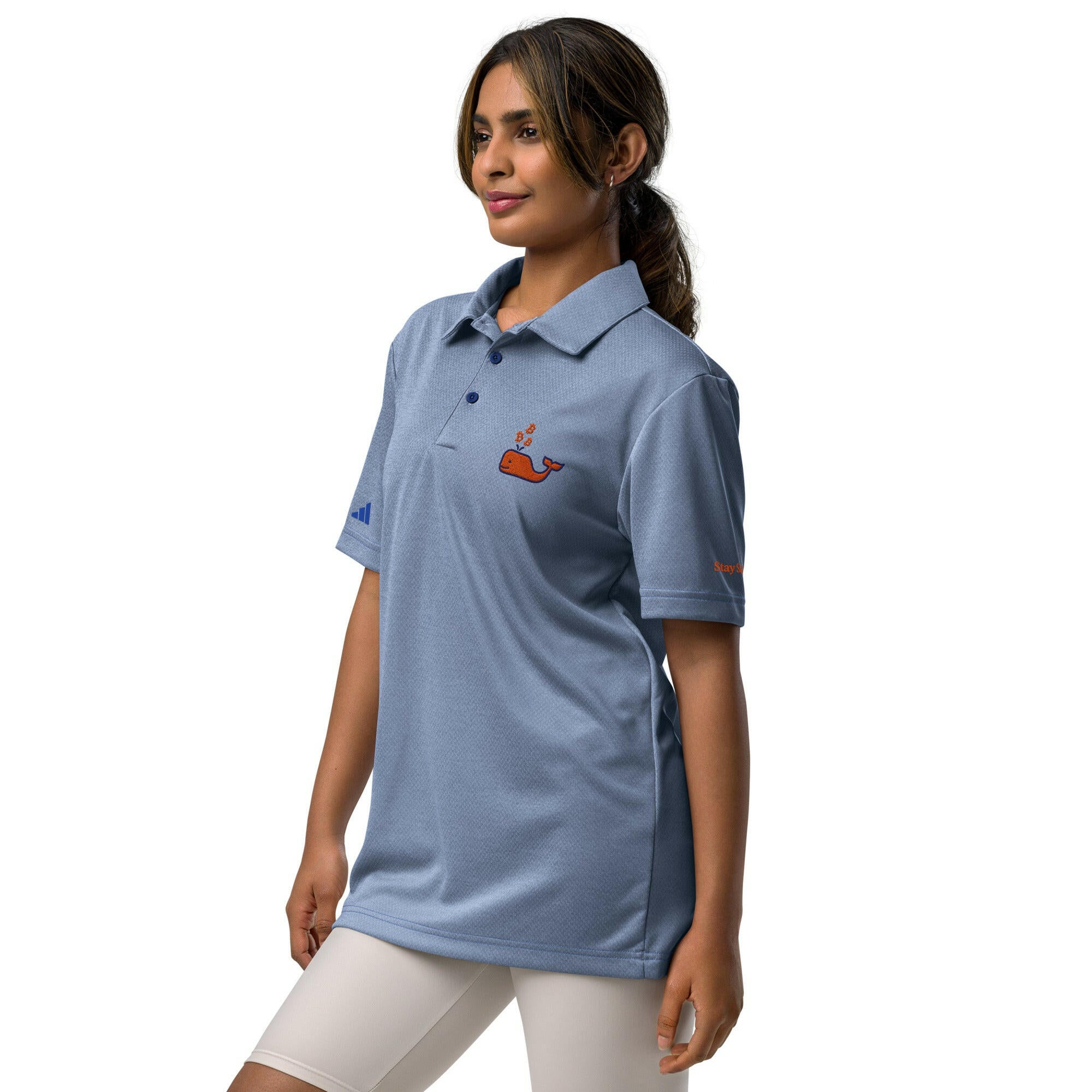 Bitcoin Whale / Adidas Polo - SVRN_T - The Orange Habit
