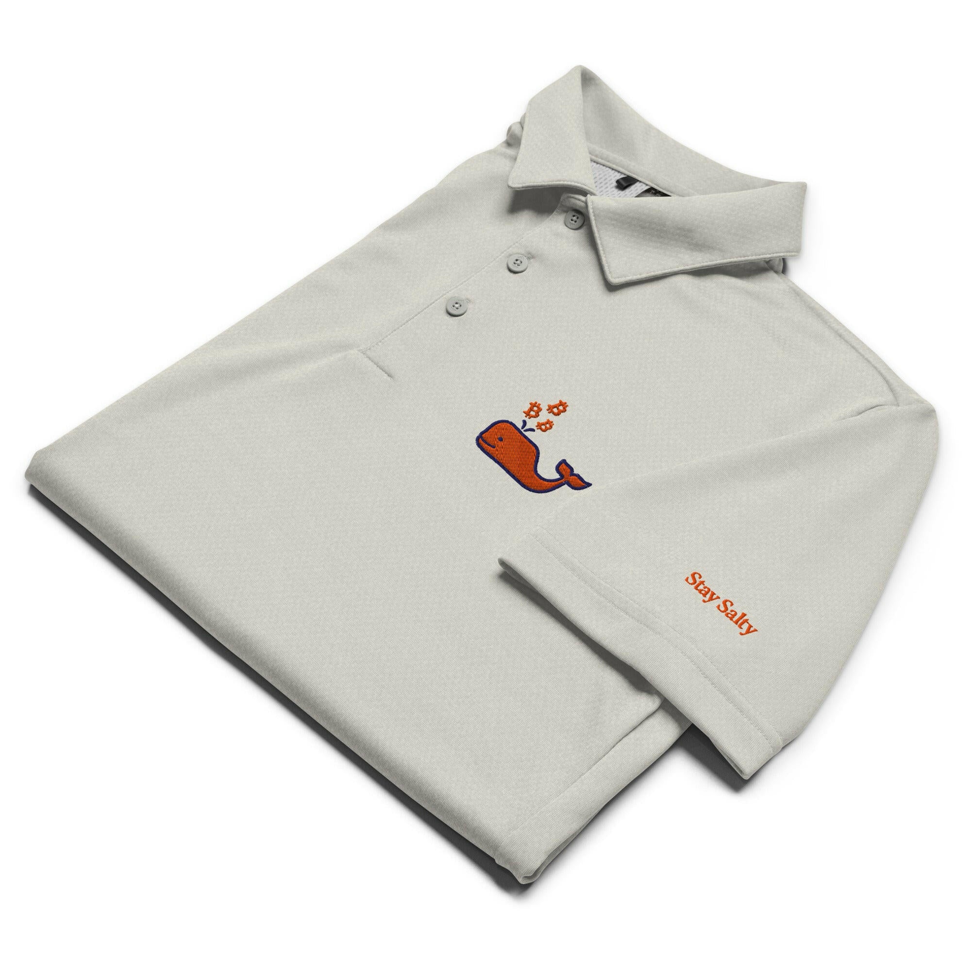 Bitcoin Whale / Adidas Polo - SVRN_T - The Orange Habit