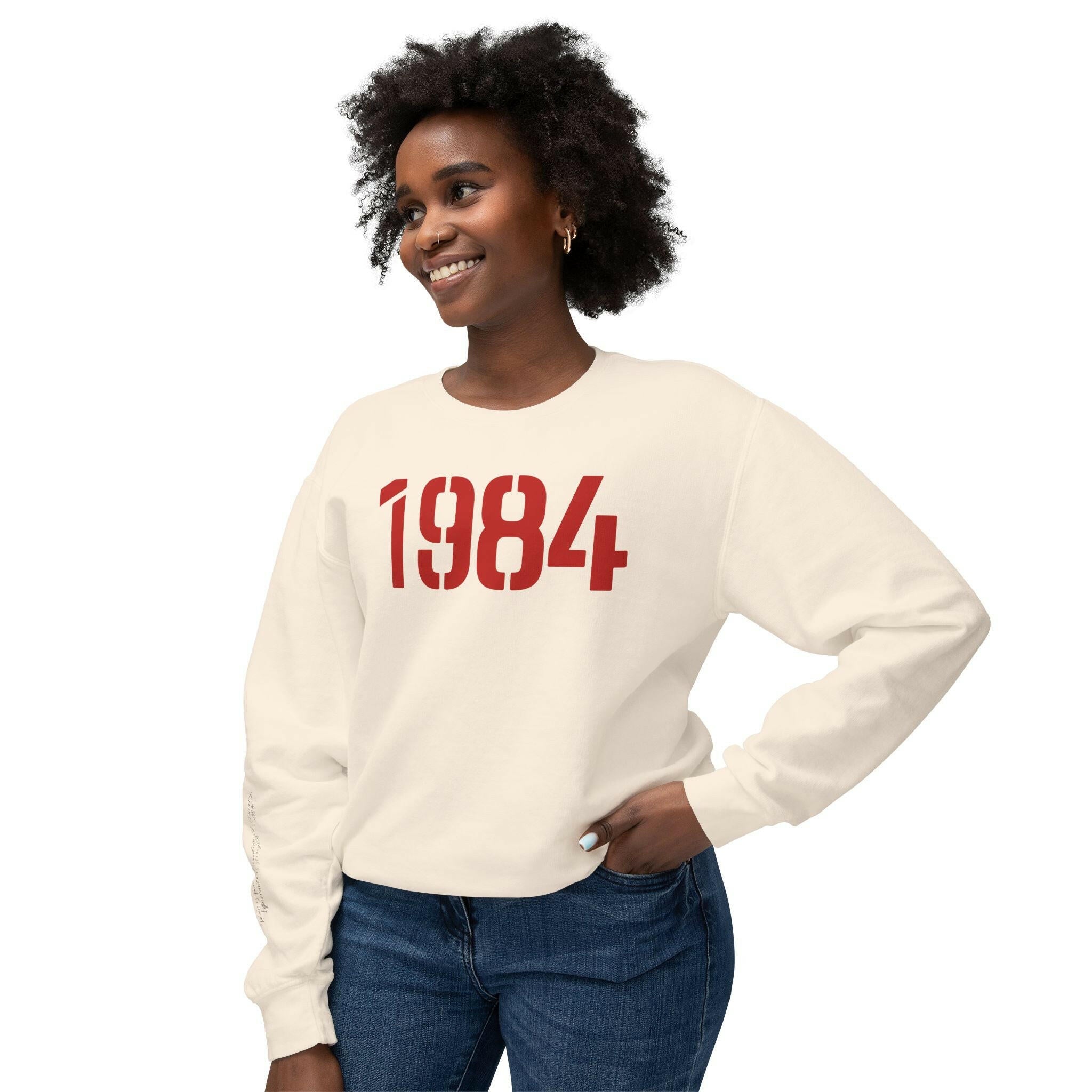 1984 / Lightweight Bitcoin Sweatshirt - SVRN_T - The Orange Habit