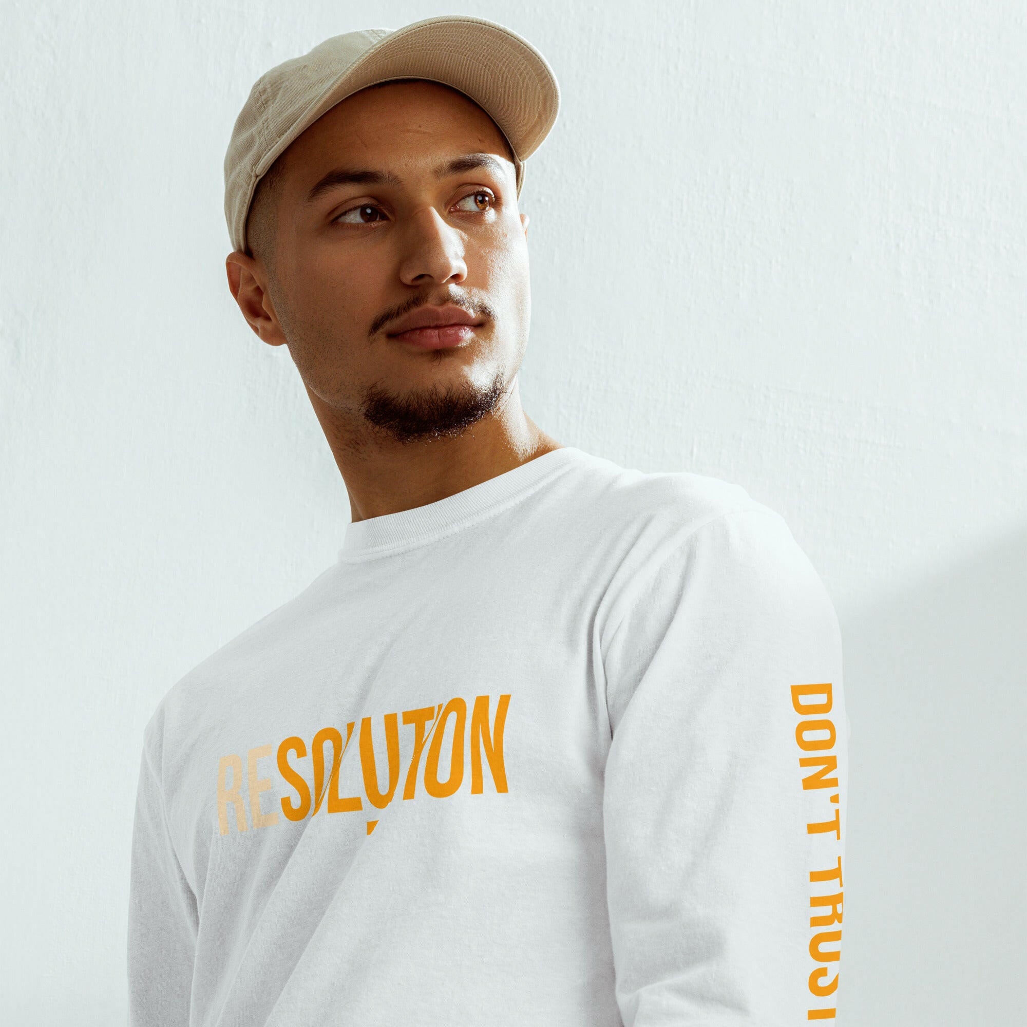 RESOLUTION / Long Sleeve T-shirt - SVRN_T - The Orange Habit
