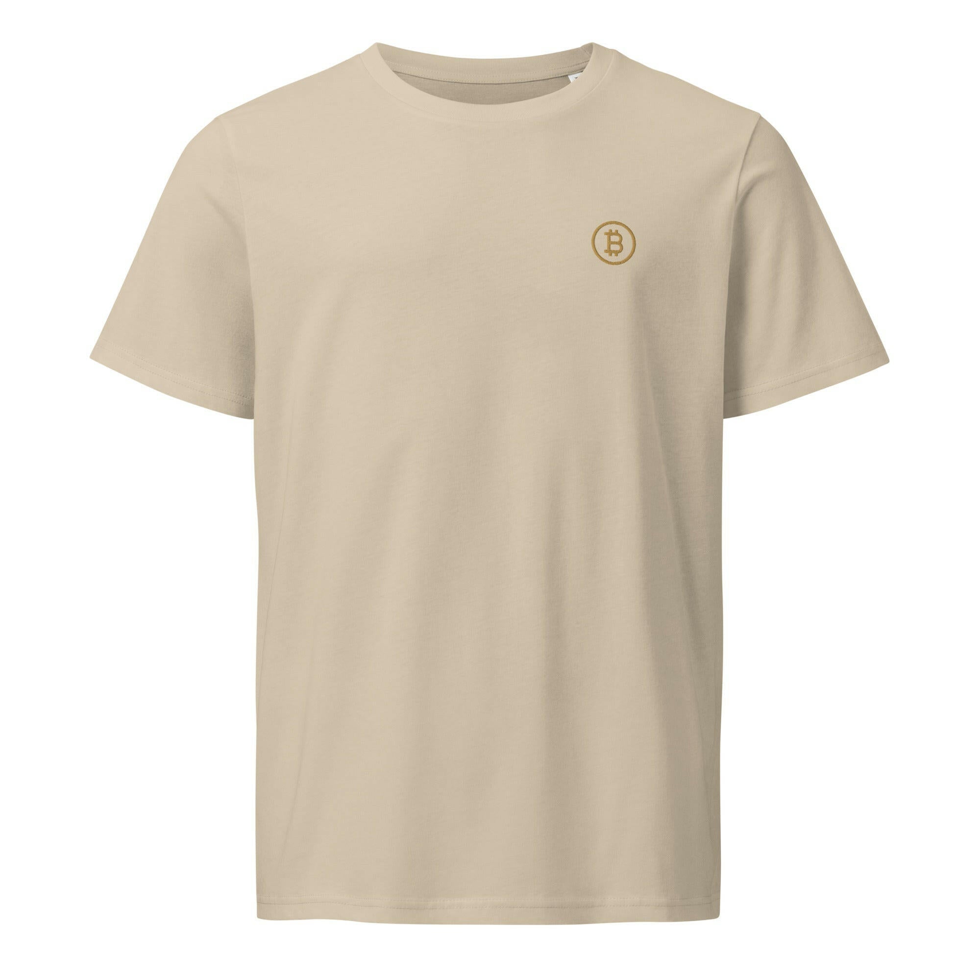 Branded / Embroidered Organic Bitcoin Tee - SVRN_T - The Orange Habit