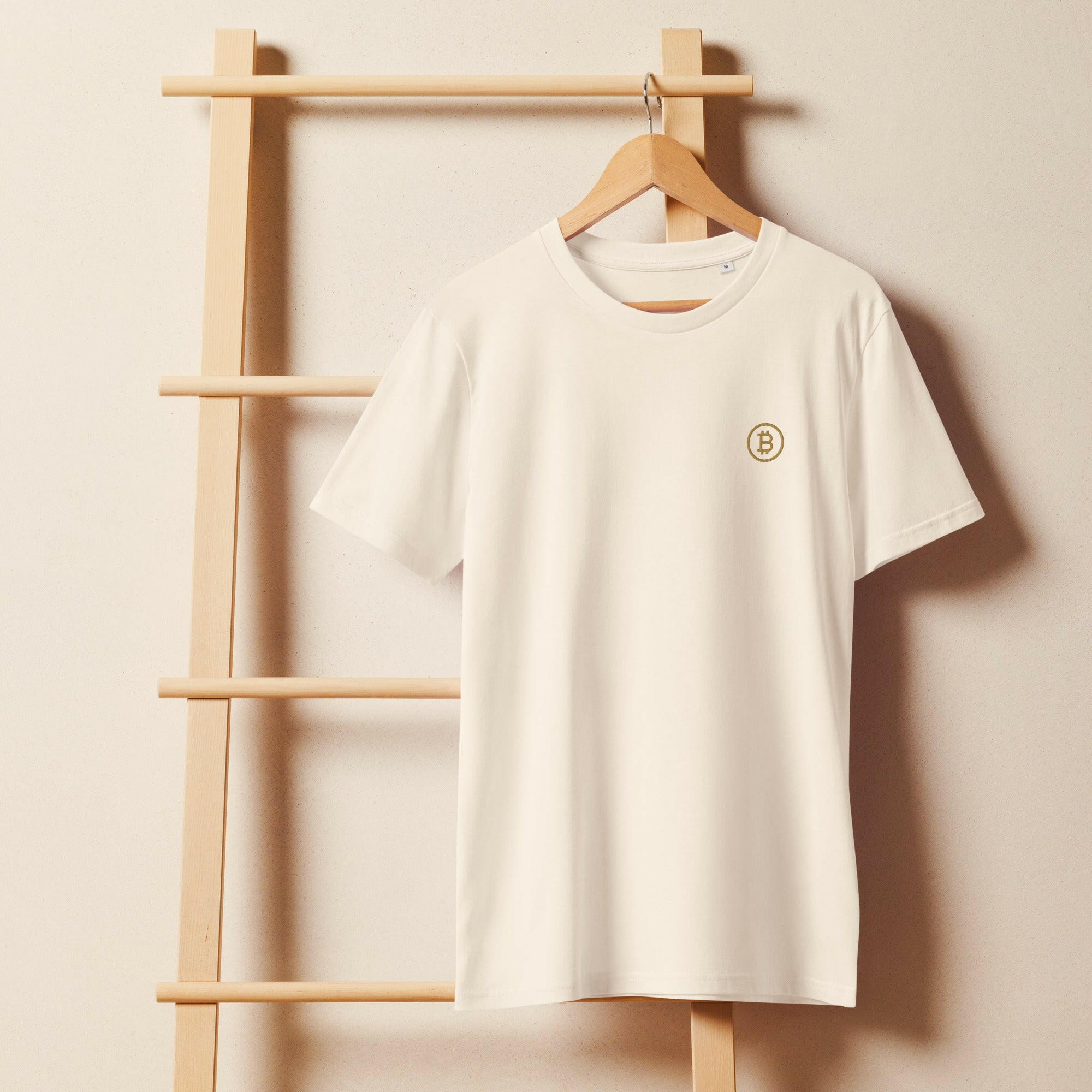 Branded / Embroidered Organic Bitcoin Tee - SVRN_T - The Orange Habit