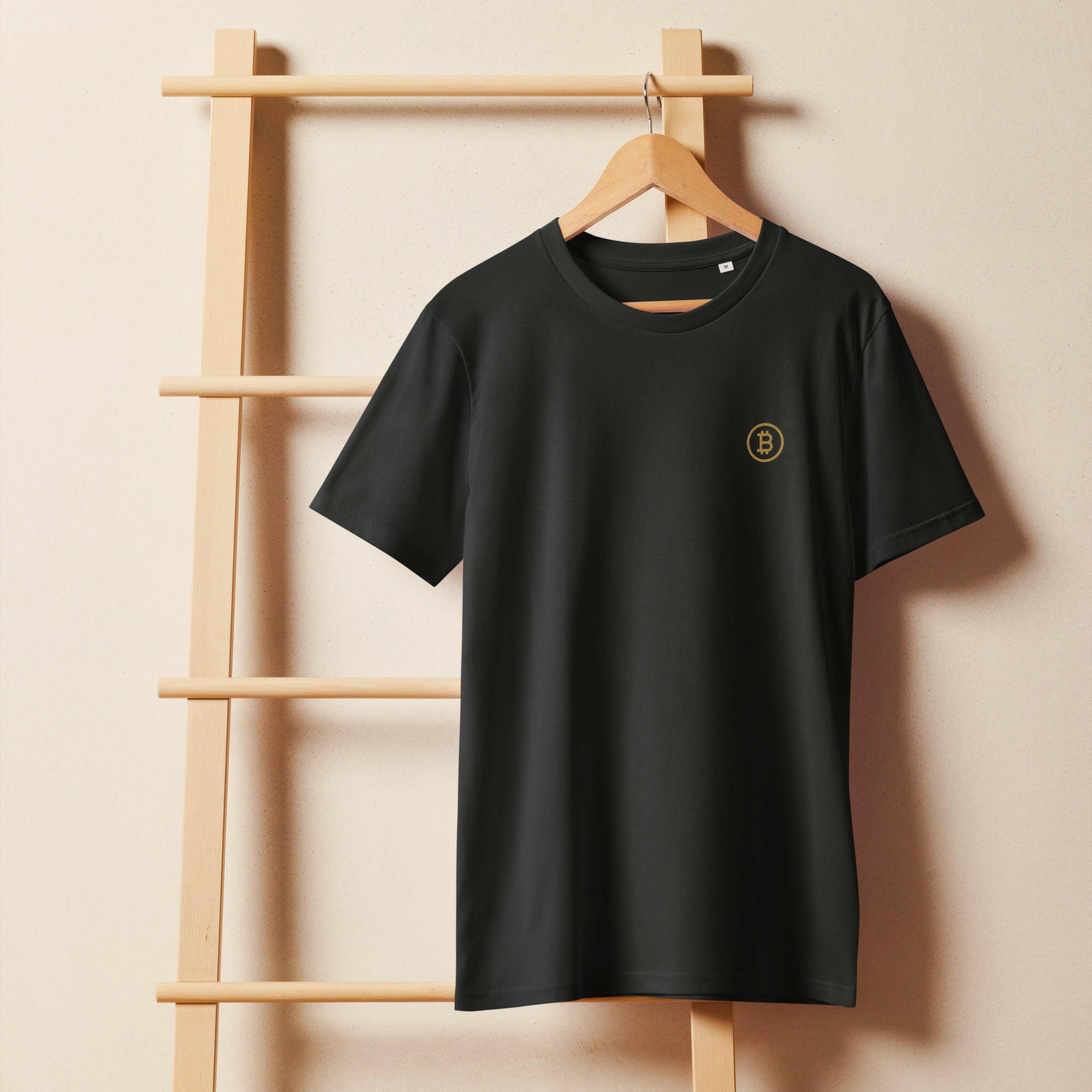 Branded / Embroidered Organic Bitcoin Tee - SVRN_T - The Orange Habit