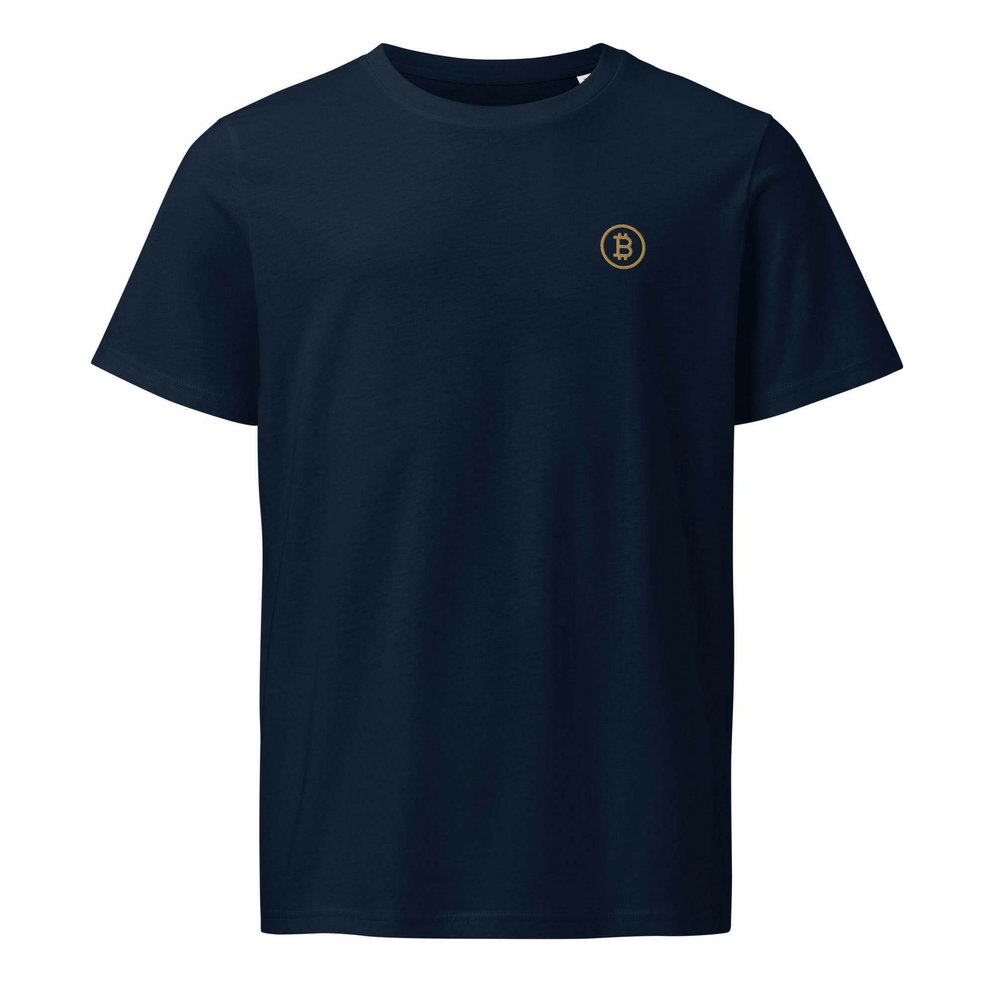Branded / Embroidered Organic Bitcoin Tee - SVRN_T - The Orange Habit