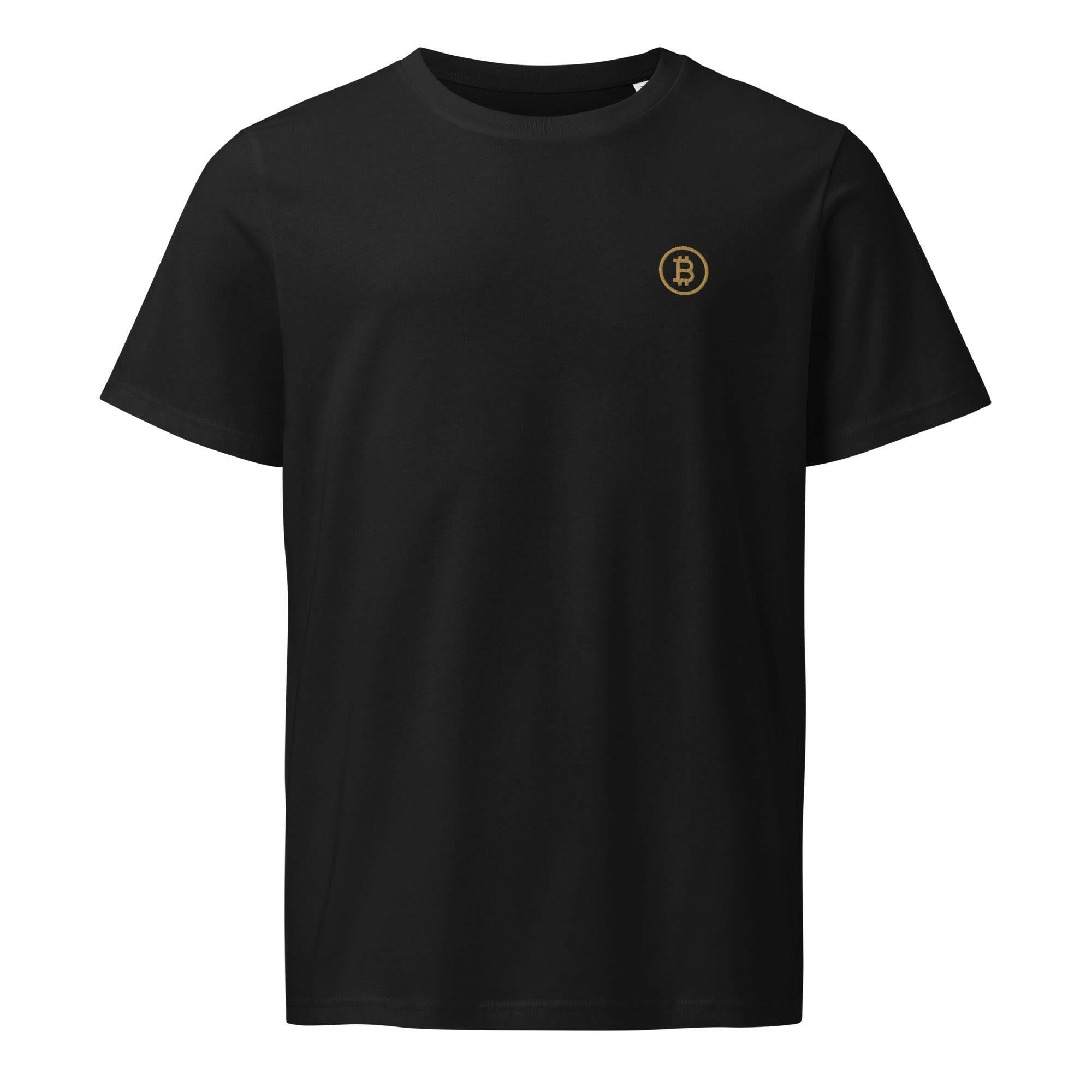 Branded / Embroidered Organic Bitcoin Tee - SVRN_T - The Orange Habit