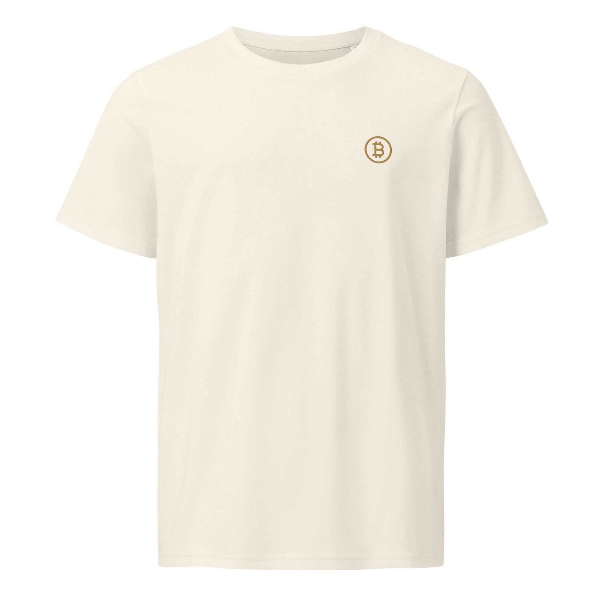 Branded / Embroidered Organic Bitcoin Tee - SVRN_T - The Orange Habit