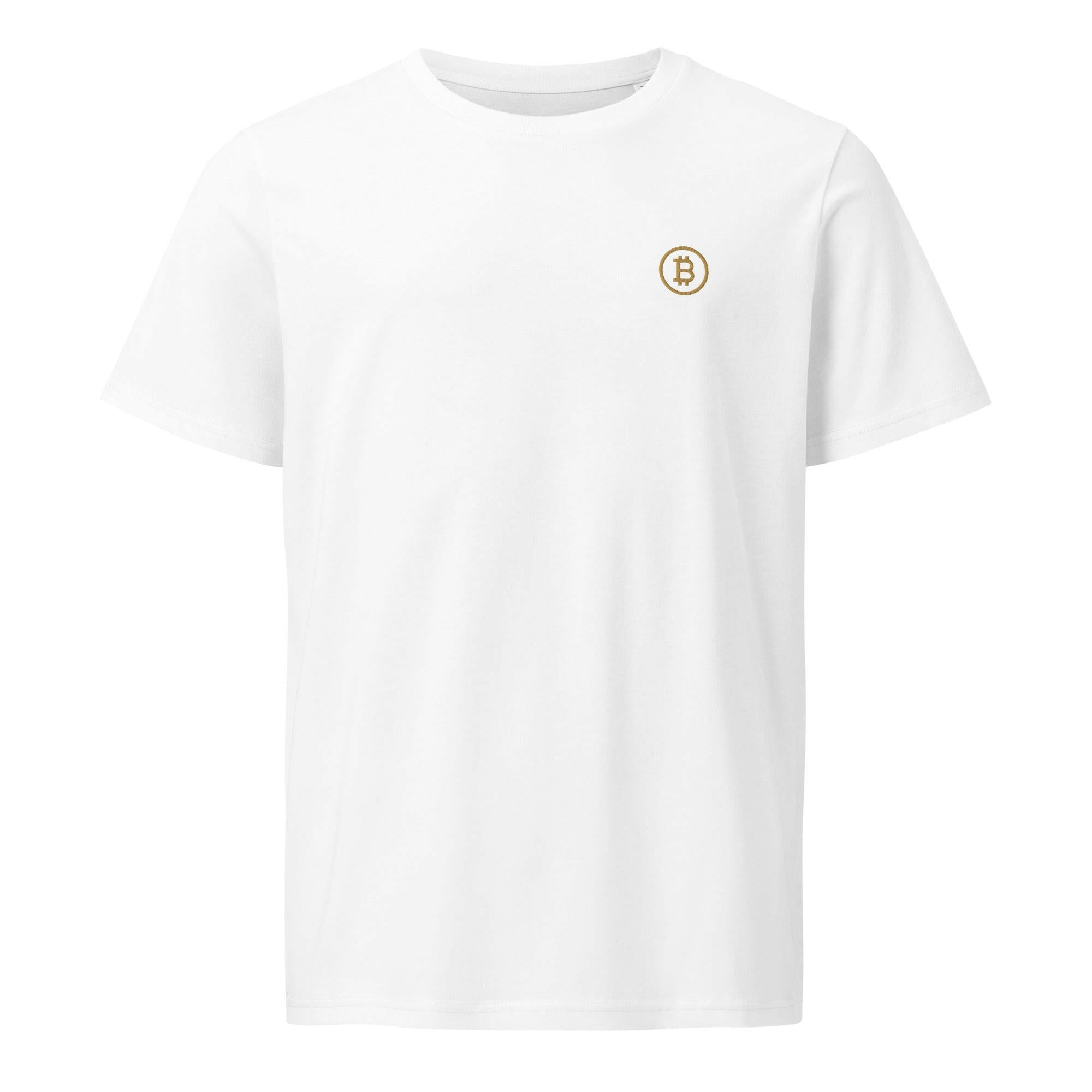 Branded / Embroidered Organic Bitcoin Tee - SVRN_T - The Orange Habit
