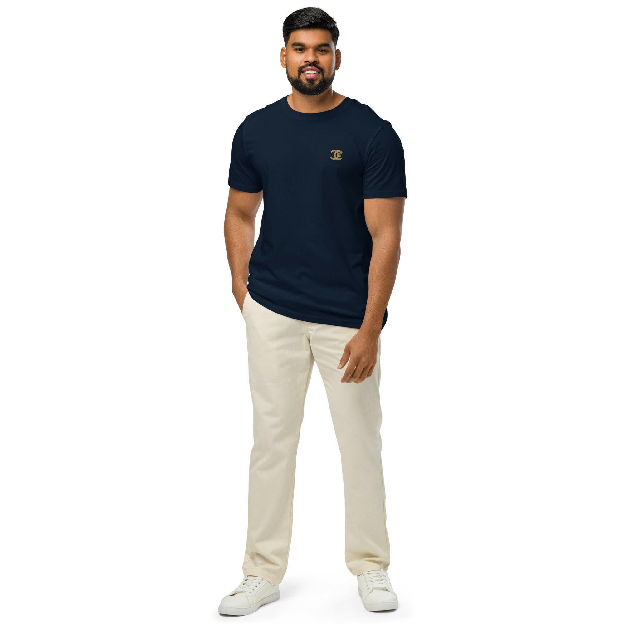 CC / Embroidered Organic Mid-light Tee - SVRN_T - The Orange Habit