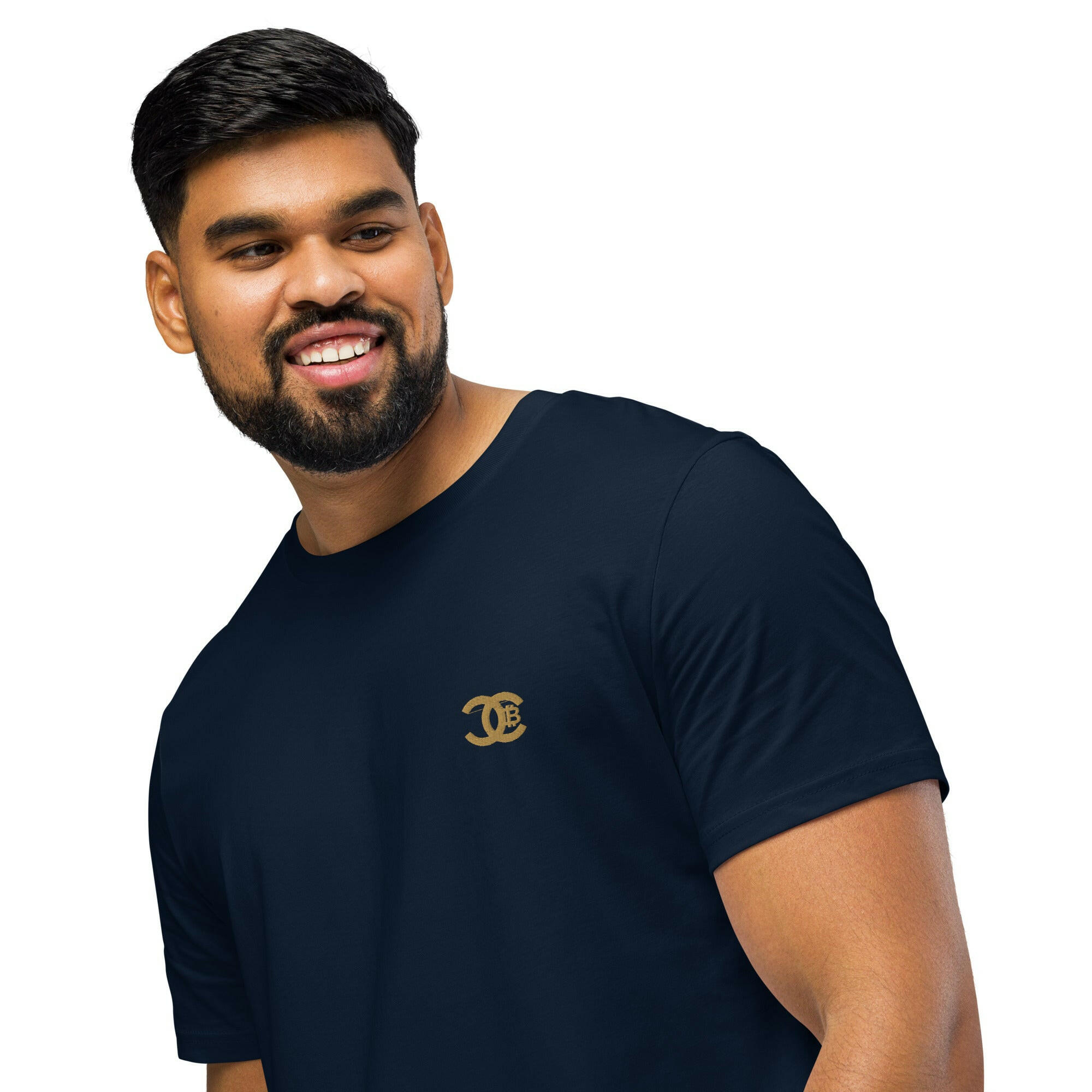 CC / Embroidered Organic Mid-light Tee - SVRN_T - The Orange Habit