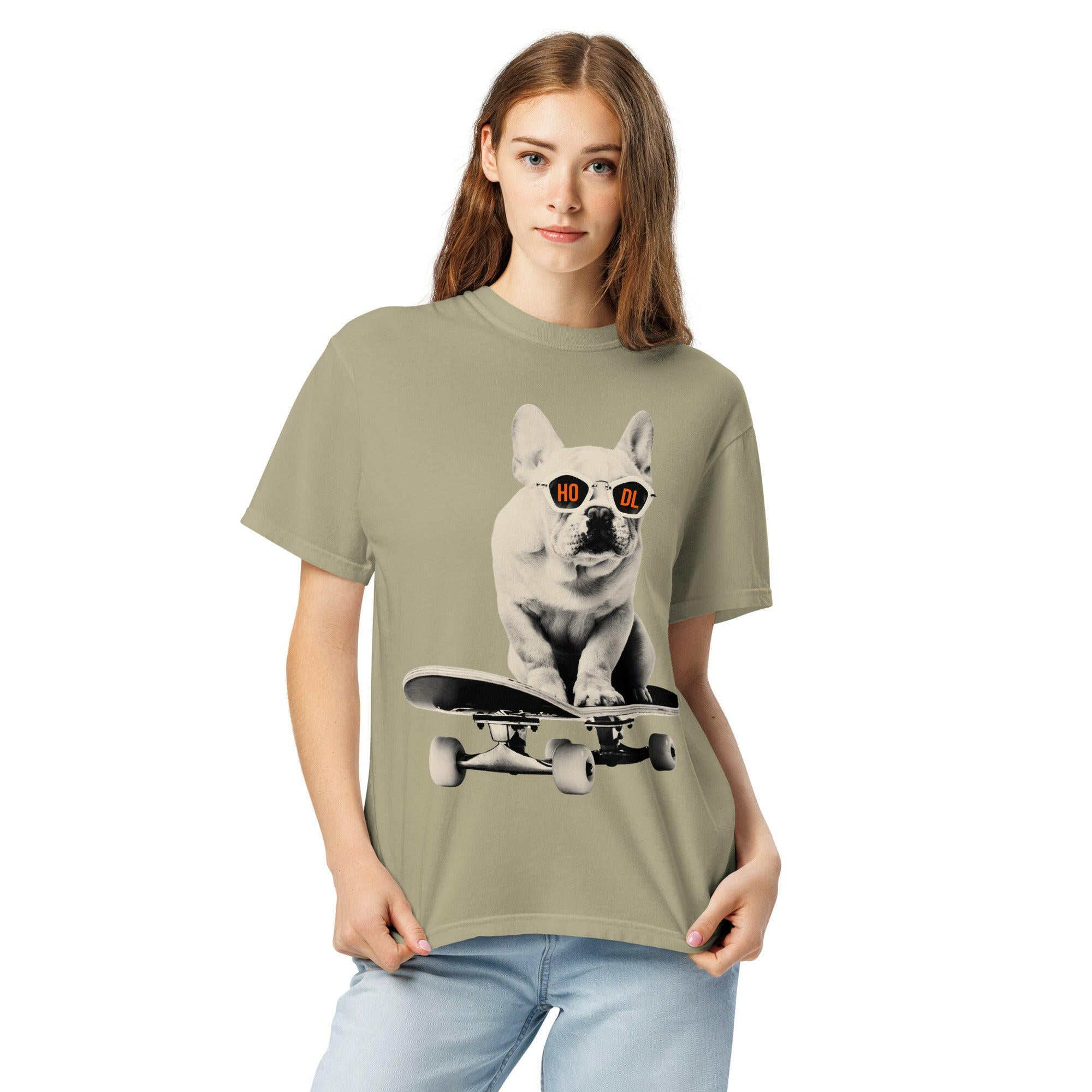 HODL DOG - Frenchie / Bitcoin T-Shirt - SVRN_T - The Orange Habit